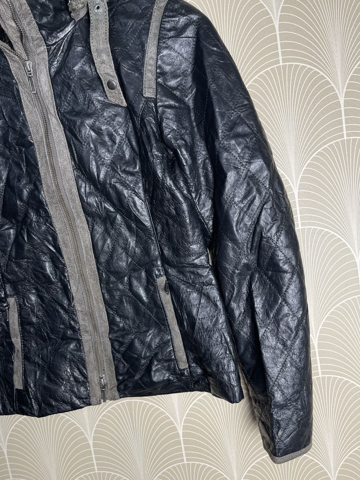 Danier 90s DANIER LEATHER JACKET FUR HOOD RARE DESIGN Size S / US 4 / IT 40 - 4 Thumbnail
