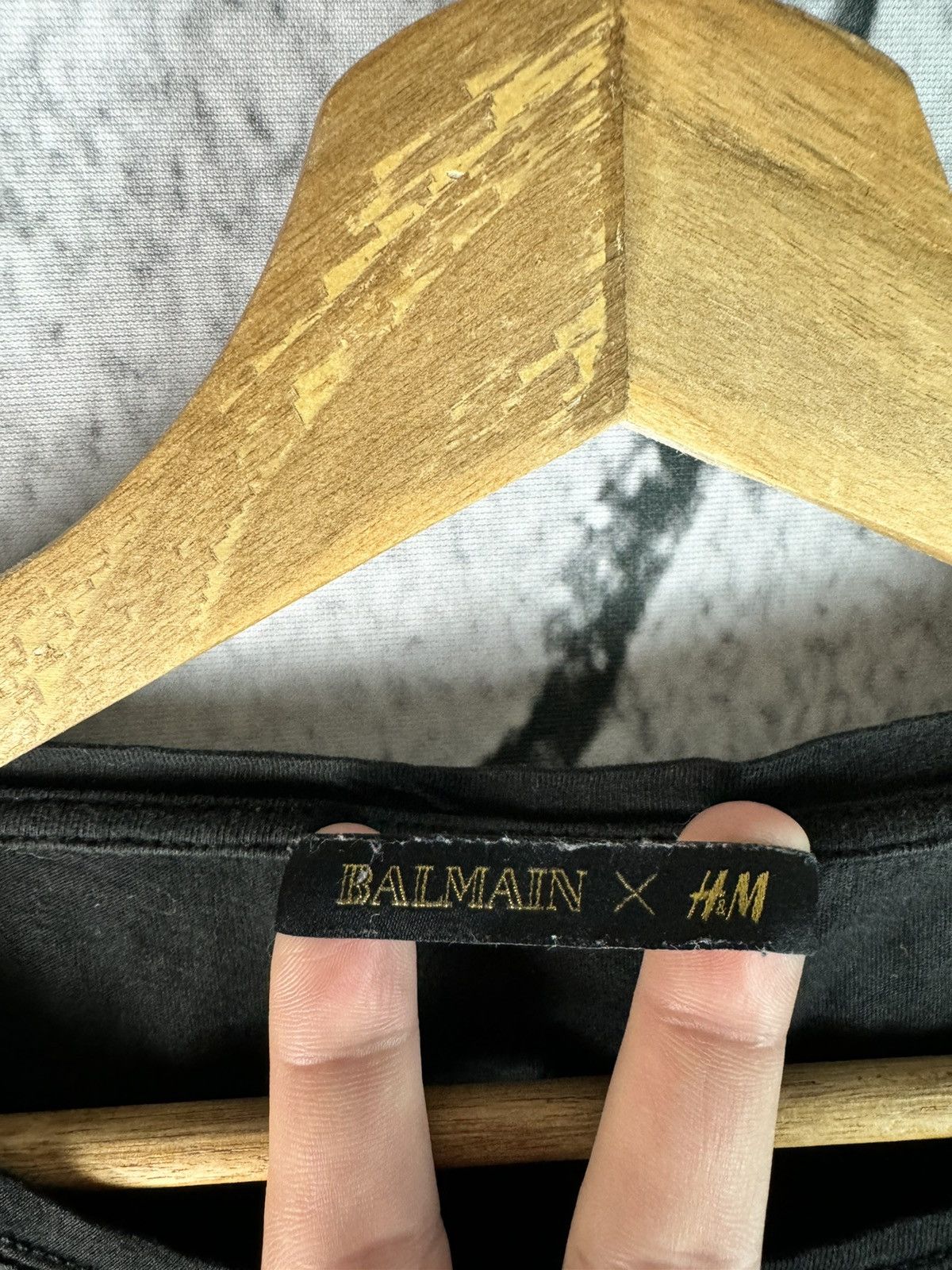 Balmain Balmain Berlin Black Big Logo Black Tshirt Size L / US 10 / IT 46 - 3 Thumbnail