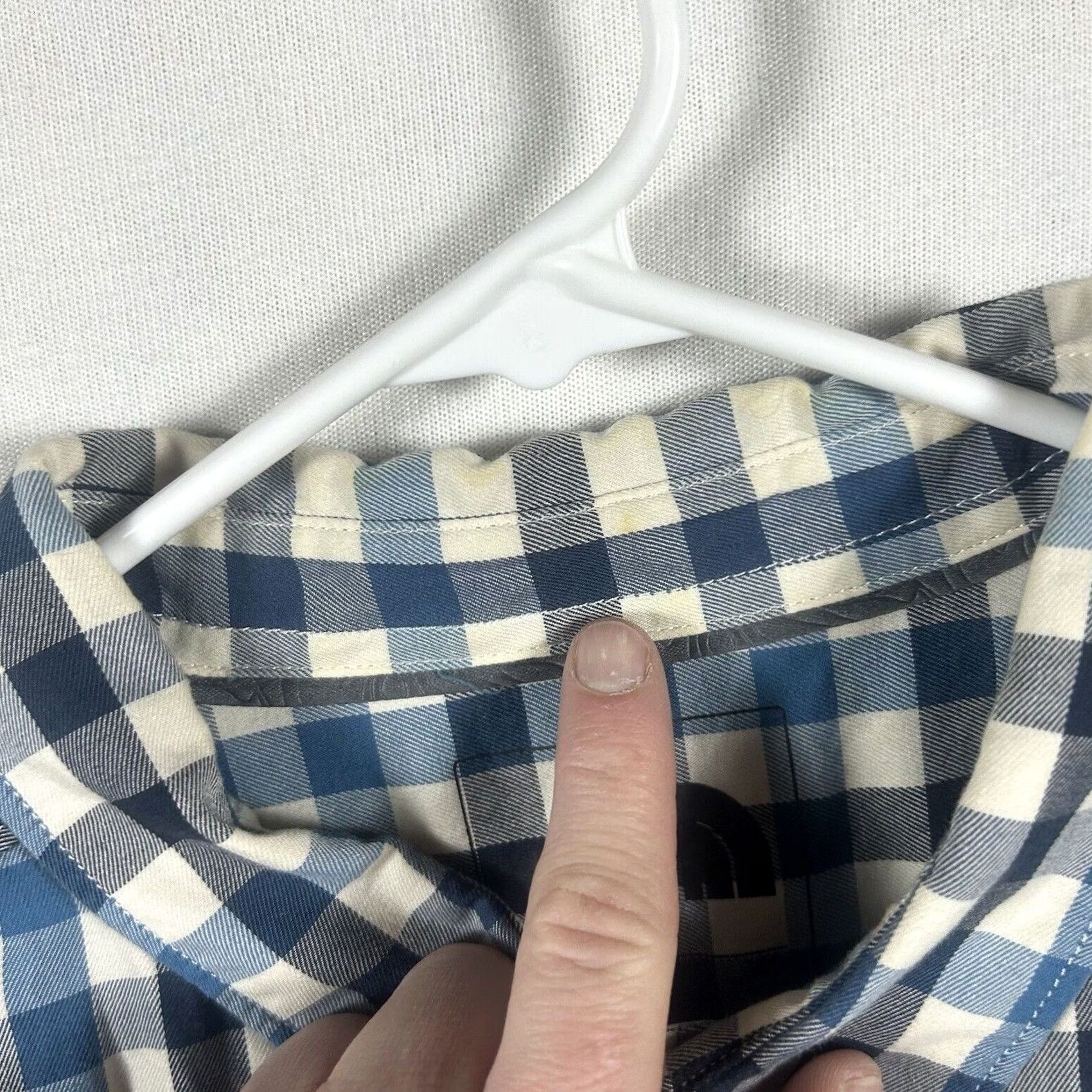 The North Face The North Face Button-Up Shirt Womens XL Blue Plaid Flannel Overshirt Relaxed Casual Shirt Size XL / US 12-14 / IT 48-50 - 3 Thumbnail