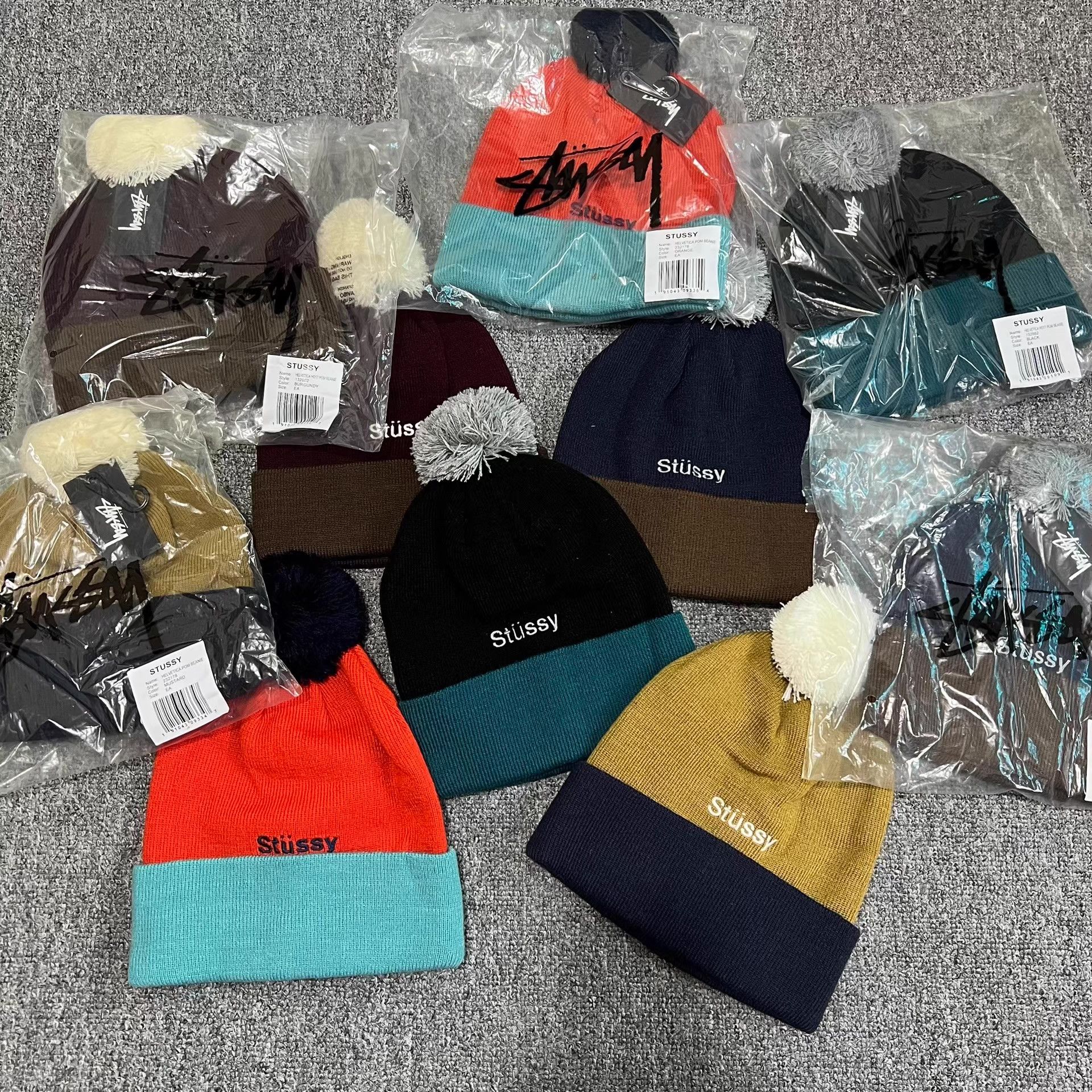 Stussy Stussy Contrast Embroidered Knitted Beanie Q7 Size ONE SIZE - 2 Thumbnail