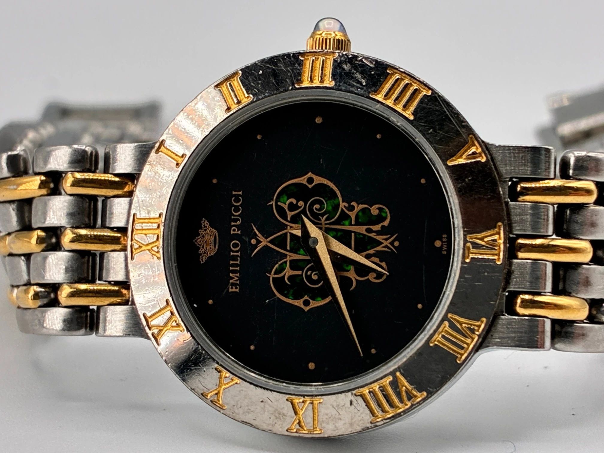 Emilio Pucci Emilio Pucci Vintage Swiss Two-Tone Roman Numeral Watch Size ONE SIZE - 1 Thumbnail