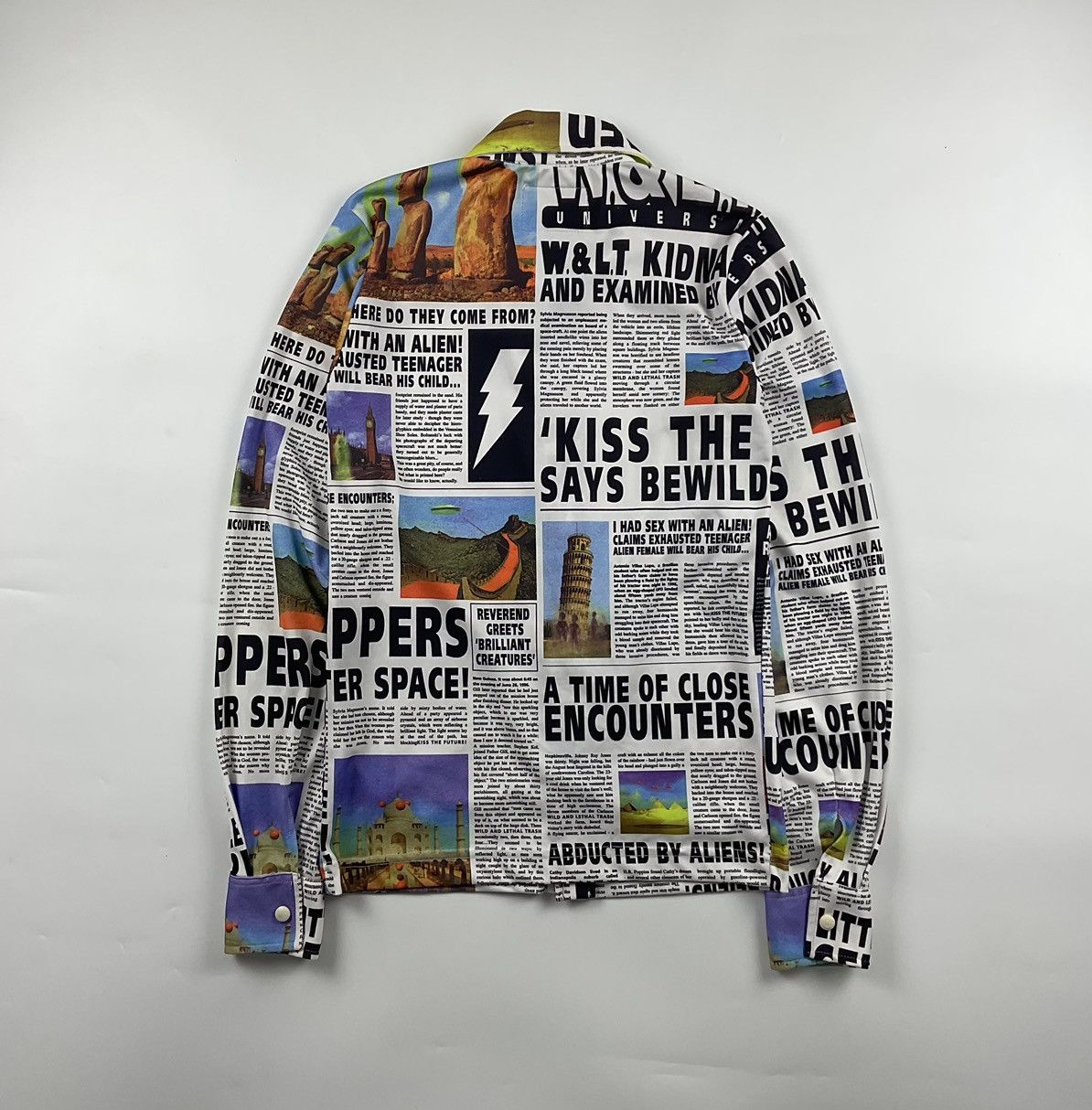 Walter Van Beirendonck Walter Van Beirendonck S/S97 "Alien Newspaper Article" Shirt Size US S / EU 44-46 / 1 - 4 Thumbnail