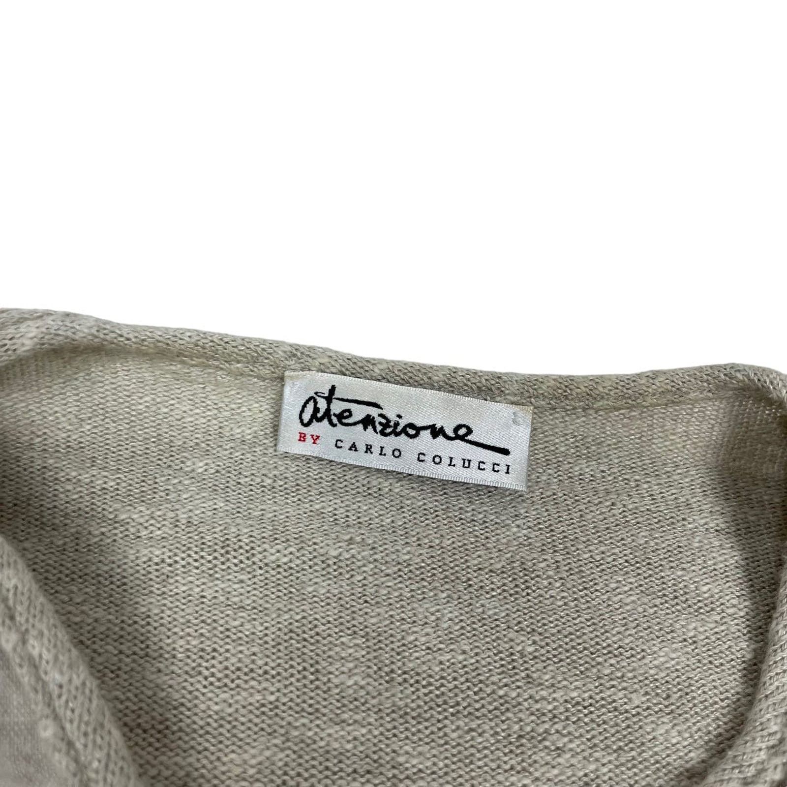 Carlo Colucci × Vintage Carlo Colucci Attenzione Vintage Cardigan Size M / US 6-8 / IT 42-44 - 6 Thumbnail