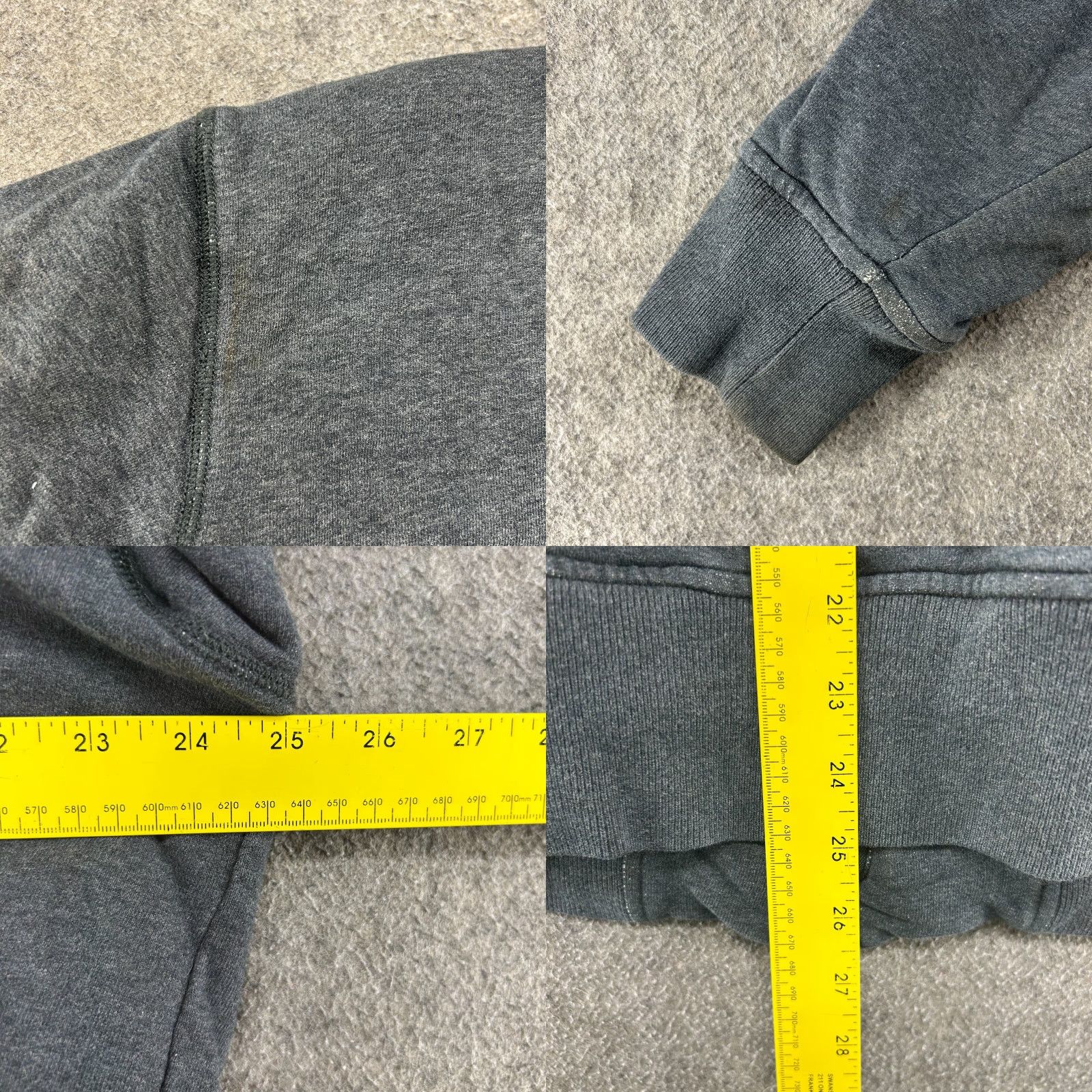 Ecko Unltd. VINTAGE Ecko Unltd Jacket Men XL Grey Full Zip Mock Neck Sherpa Fleece Lined 90s Cars Zipper Logo Sweatshirt Size US XL / EU 56 / 4 - 10 Thumbnail