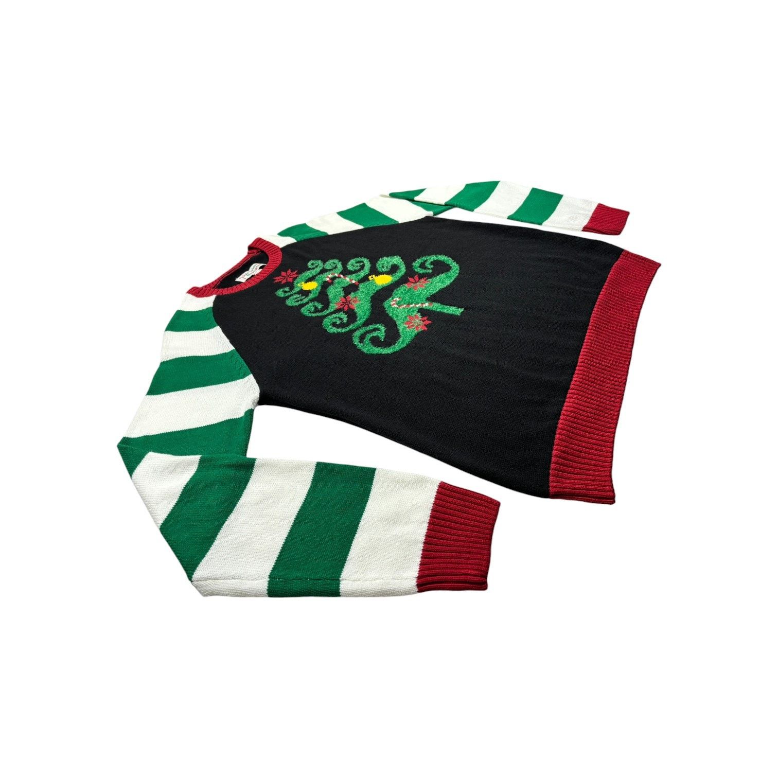 Other Ugly Christmas Sweater Striped Long Sleeve Women XL Holiday Size XL / US 12-14 / IT 48-50 - 3 Thumbnail