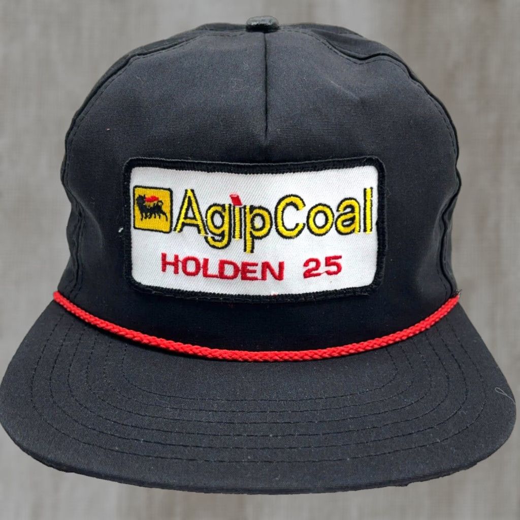 Coal VINTAGE Diann's Speccialty Advertising Trucker Hat Cap Adjustable Black Red Rope Patch USA 80s 90s Men Hat Size ONE SIZE - 1 Thumbnail
