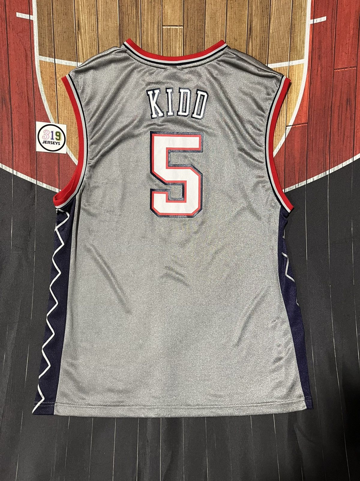 NBA × Reebok × Vintage Reebok New Jersey Nets Jason Kidd NBA Jersey Size US L / EU 52-54 / 3 - 2 Thumbnail