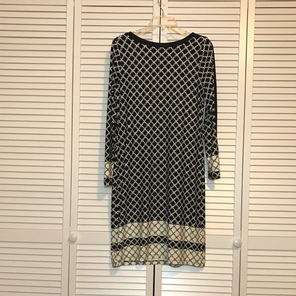 Other NWT Max Studio Geometric Round Long Sleeve Shift Dress XL Size XL / US 12-14 / IT 48-50 - 2 Thumbnail