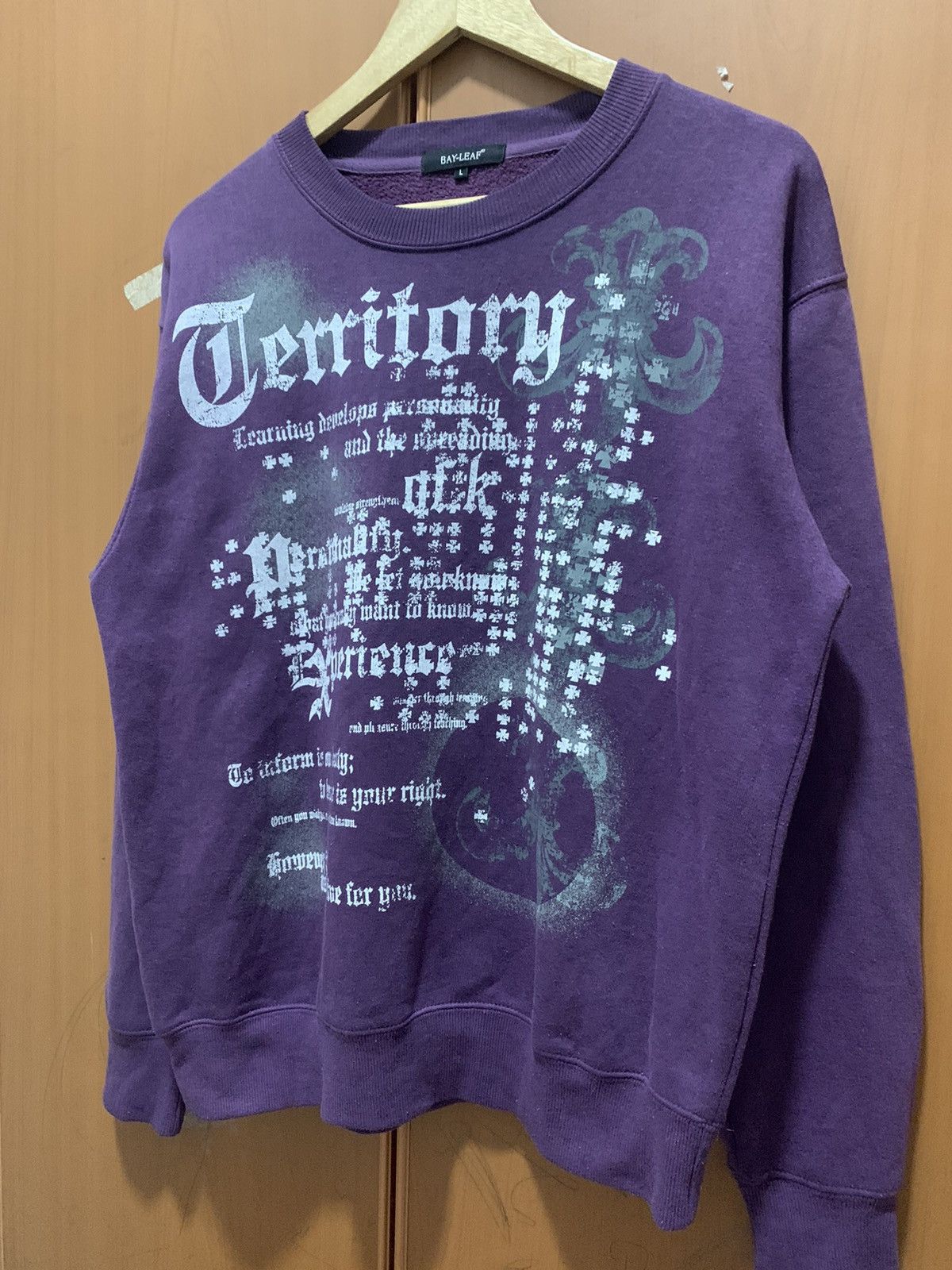 Japanese Brand Japanese Brand Bay-Leaf Cross Wild Poems Punk Sweatshirt Size US L / EU 52-54 / 3 - 5 Thumbnail