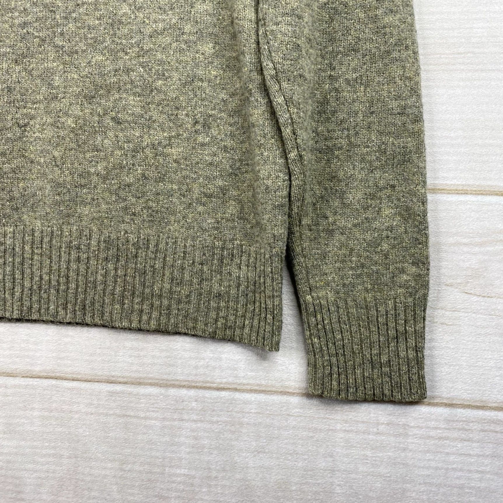 J.Crew J.CREW Mens Sweater M Green Heather 100% Lambswool Shawl Collar Pullover Size M Wool Knit Pullover Casual 90s Preppy Mens Size US M / EU 48-50 / 2 - 2 Thumbnail