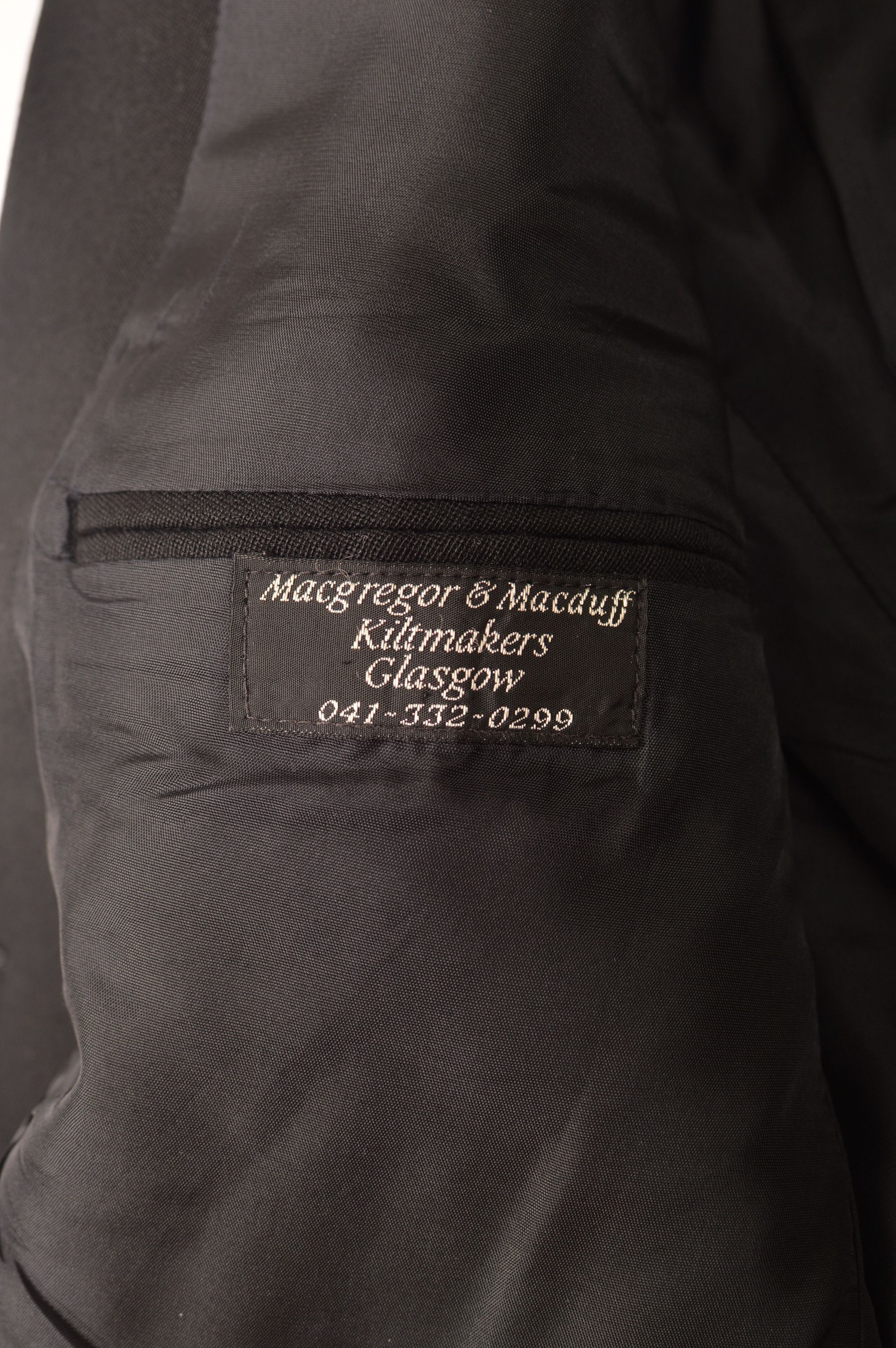 Designer Macgregor & Macduff Kiltmakers Glasgow Wool Blazer Size 46S - 6 Thumbnail