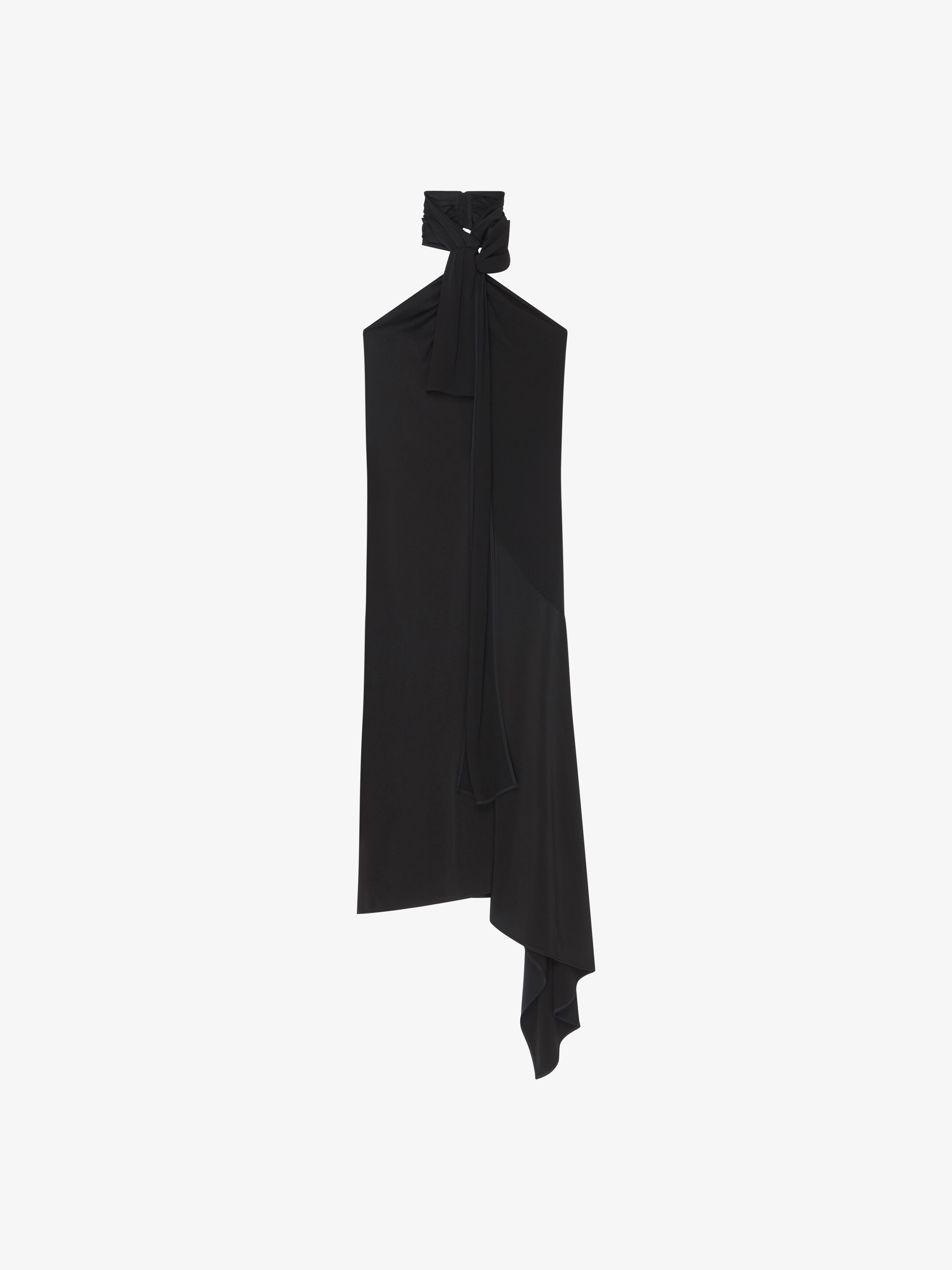 Givenchy o1w1db10325 Cross Front Lavaliere Dress in Black Size XS / US 0-2 / IT 36-38 - 1 Thumbnail