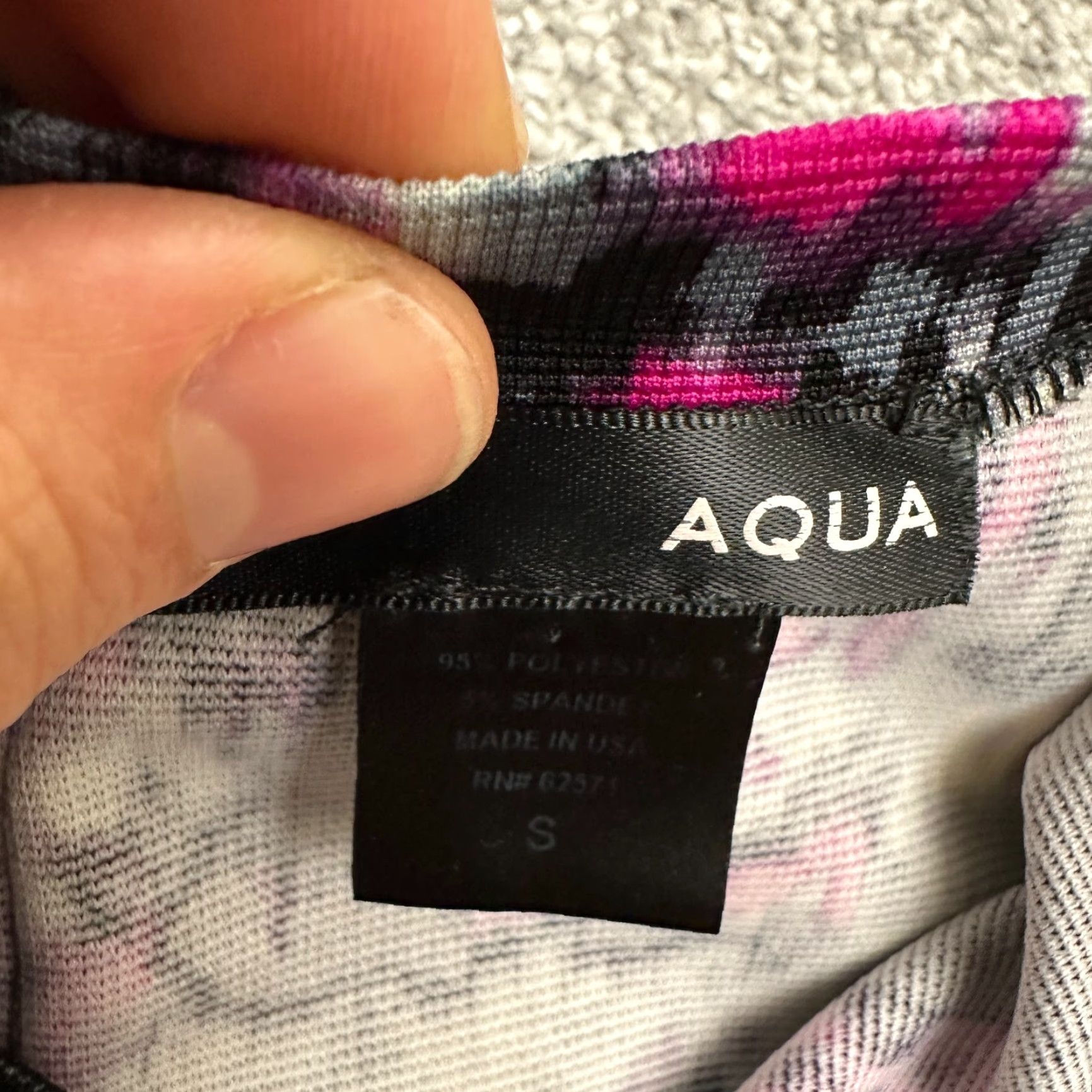 AQUA Aqua Colorblock Cropped Top Womens Small Multicolor Sleeveless Zip Shirt Tank Size S / US 4 / IT 40 - 5 Thumbnail