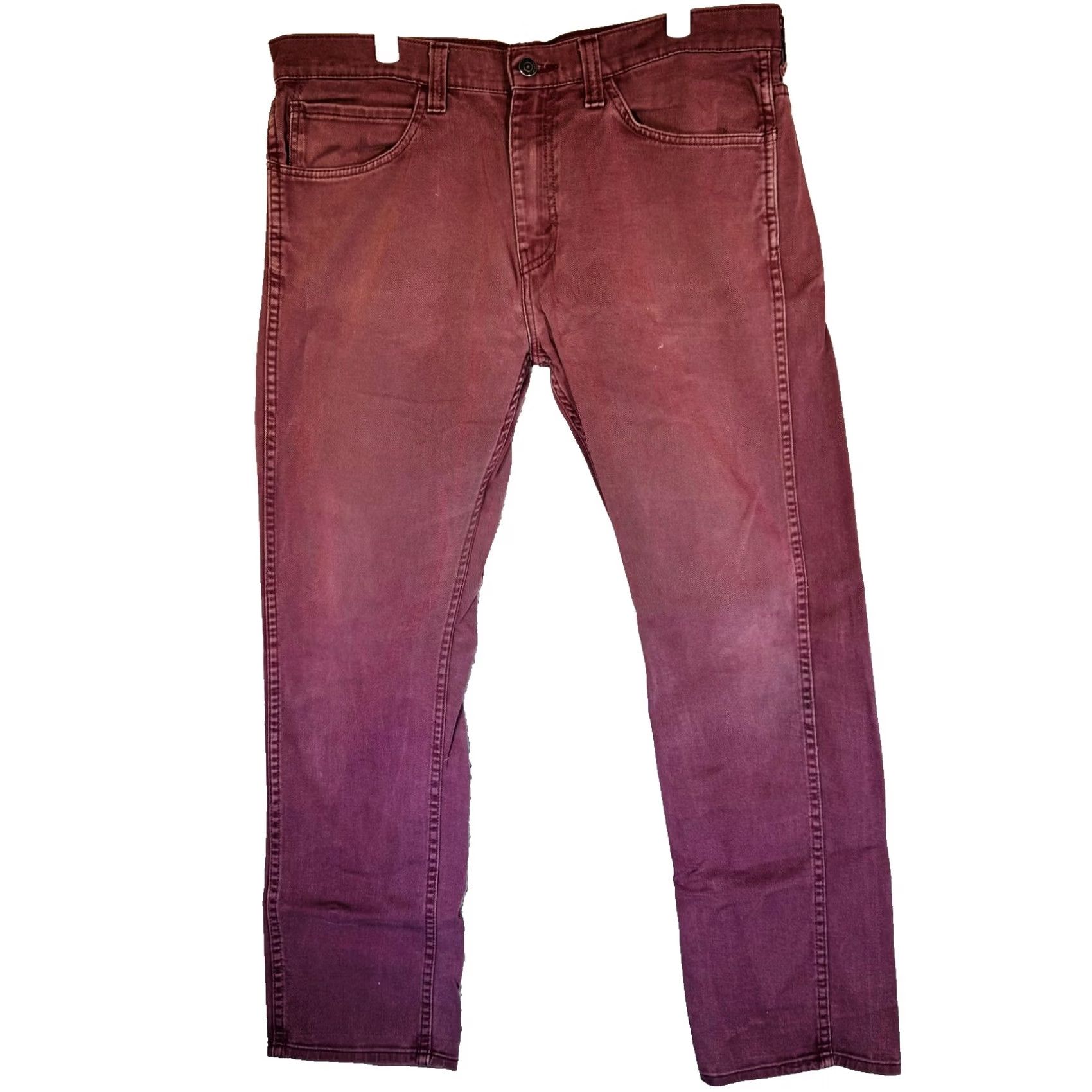 Levi's Levi's 501 Jeans Mens 36x32 Red Medium Wash Straight Denim Button Fly Classic Fit Size US 36 / EU 52 - 5 Thumbnail