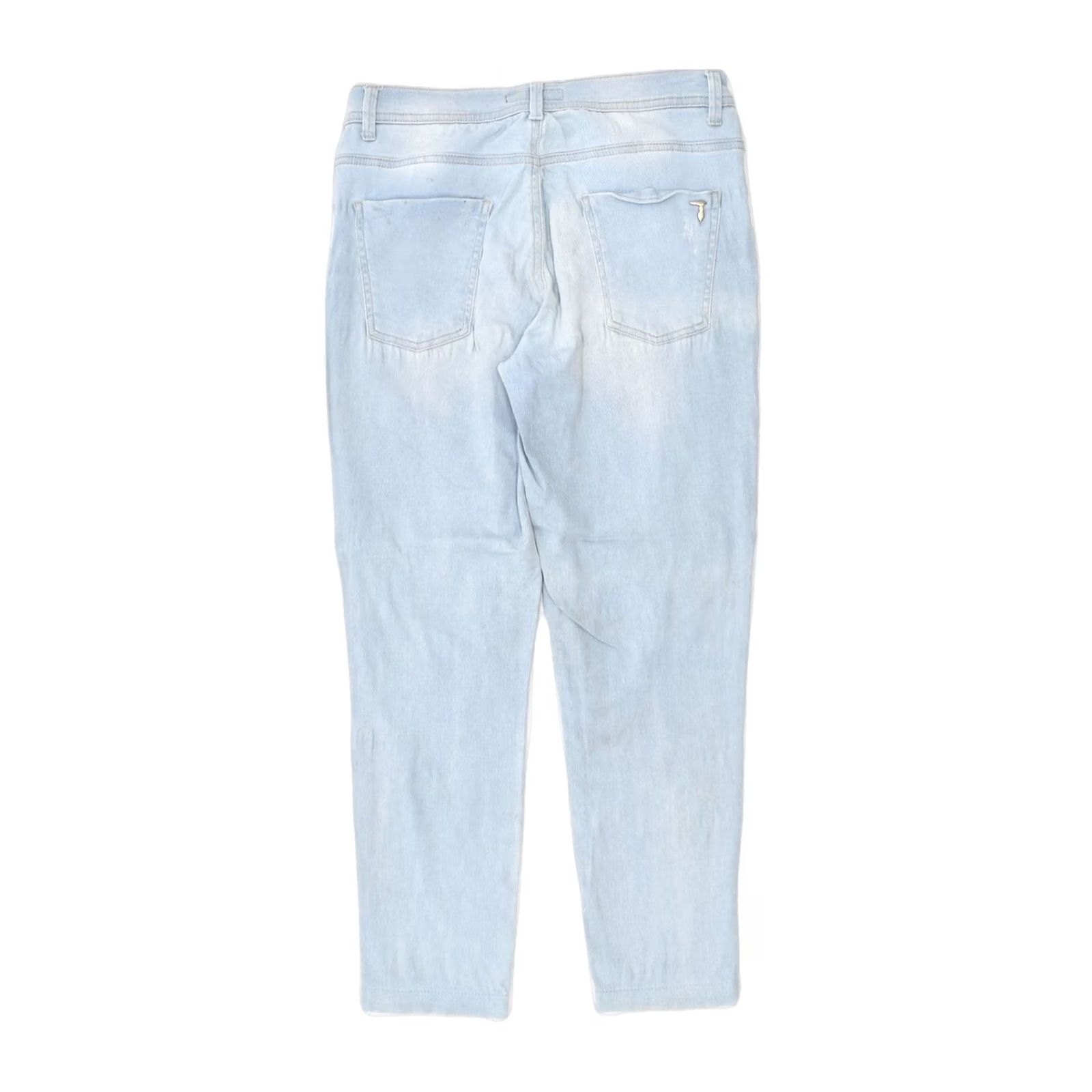 Trussardi VINTAGE TRUSSARDI Womens Tapered Jeans W28 L27 Blue XD18 Size 28" / US 6 / IT 42 - 2 Thumbnail