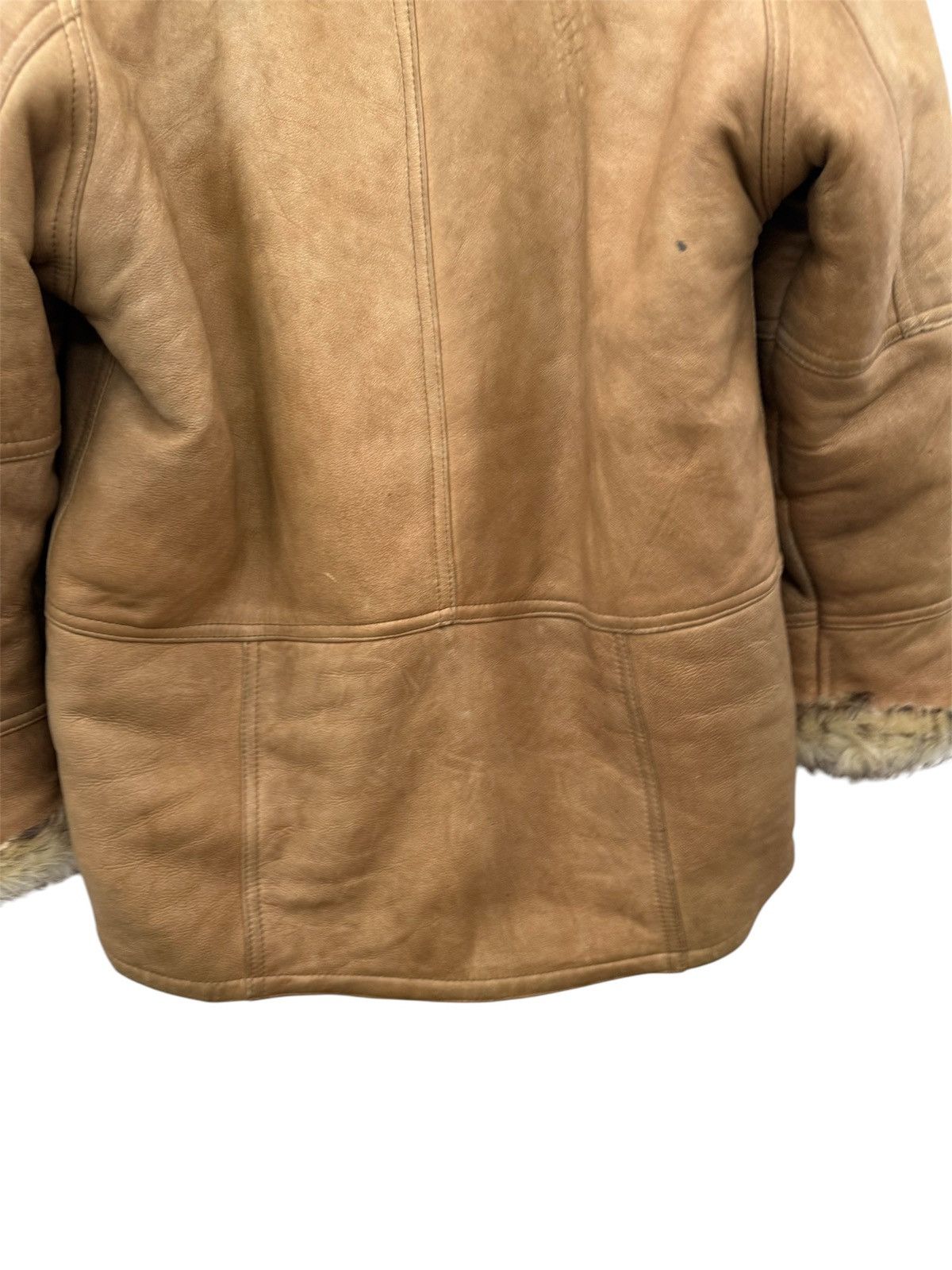 Genuine Leather × Waste(twice) TWICE SHEEPSKIN COAT DOUBLE POCKET FUR JACKET Size US L / EU 52-54 / 3 - 5 Thumbnail