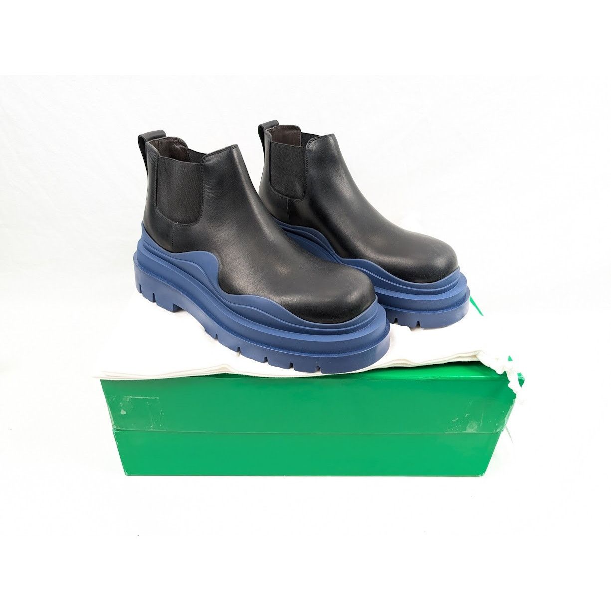 Bottega Veneta o1rshd1 Military Calf Tire Boots in Black Size US 9.5 / EU 42-43 - 21 Thumbnail