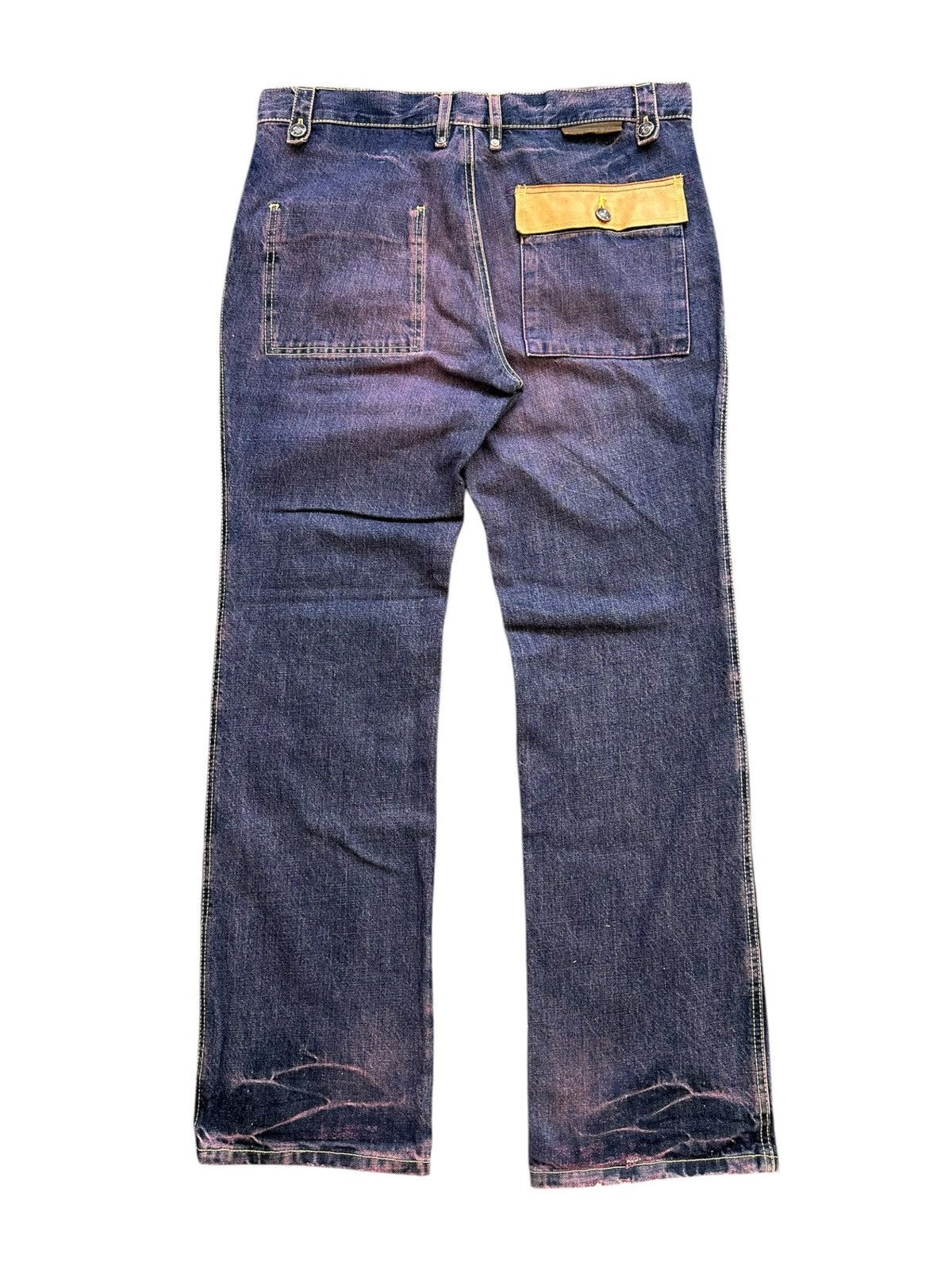 Designer × Japanese Brand Y2k KELEN Japan purple dyed denim Size US 36 / EU 52 - 2 Thumbnail