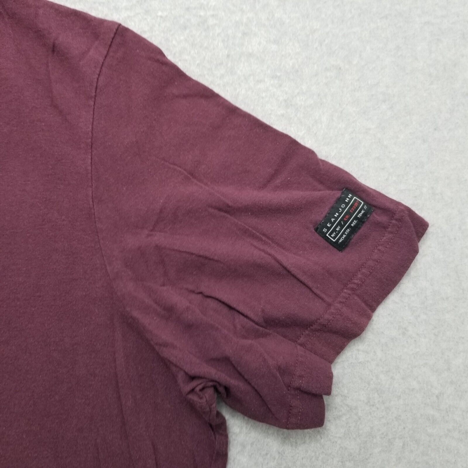 Sean John Sean John Shirt Mens Large Red Short Sleeve Crew Neck Cotton Size US L / EU 52-54 / 3 - 3 Thumbnail