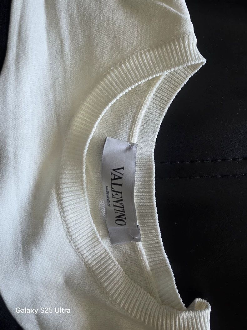 Versace Versace Black patchwork white dress Size S / US 4 / IT 40 - 2 Thumbnail