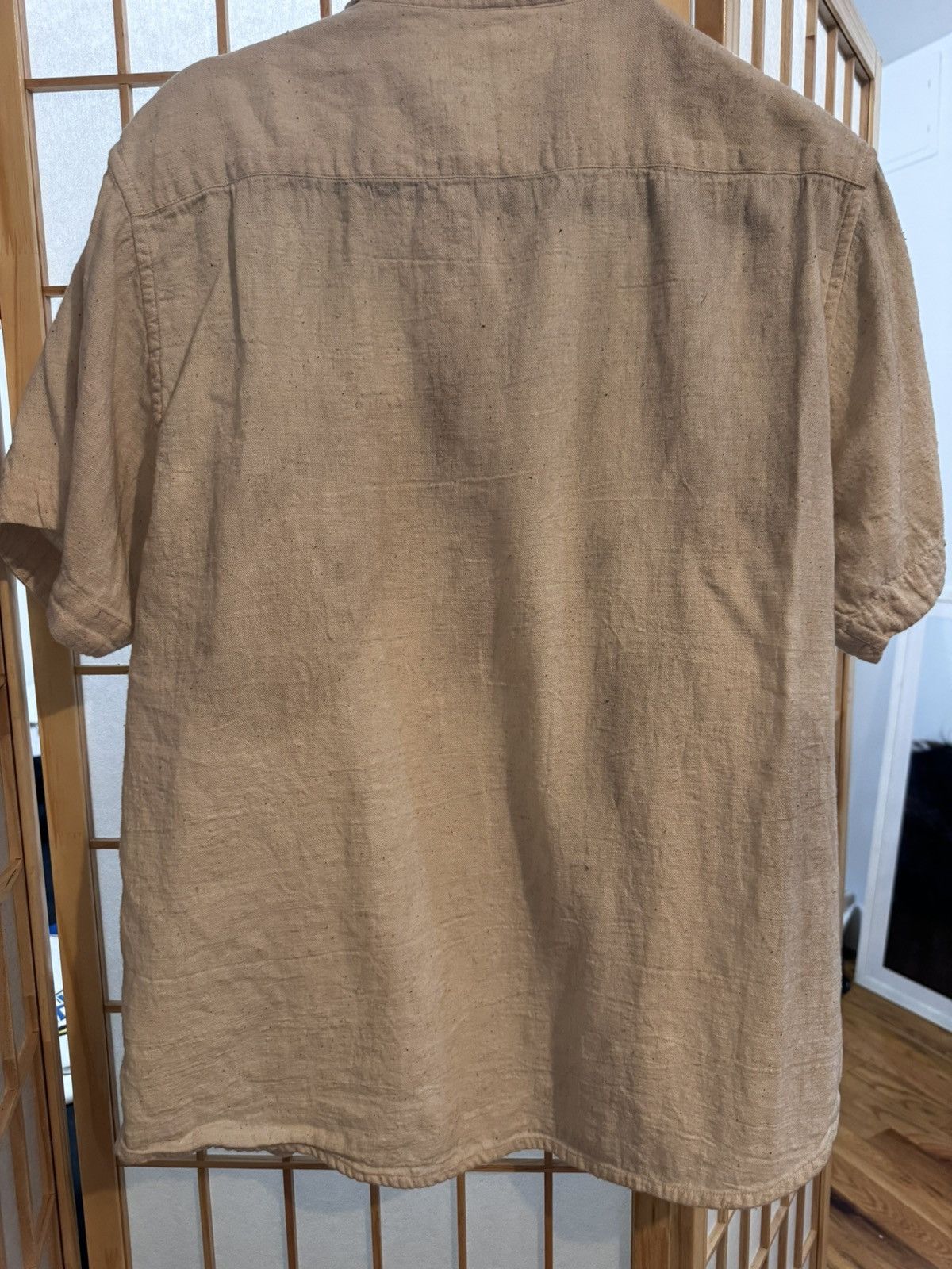 INDI+ASH Sz 4 Indi + Ash SS CEDAR SHIRT - HANDWOVEN KALA COTTO Size US L / EU 52-54 / 3 - 3 Thumbnail