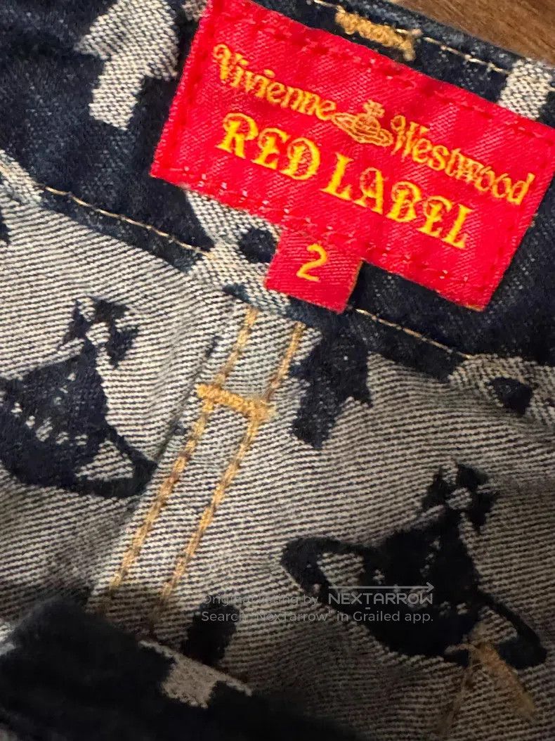 Vivienne Westwood Vivienne Westwood size 2 Full print Saturn denim peplum ski Size 26" / US 2 / IT 38 - 4 Thumbnail