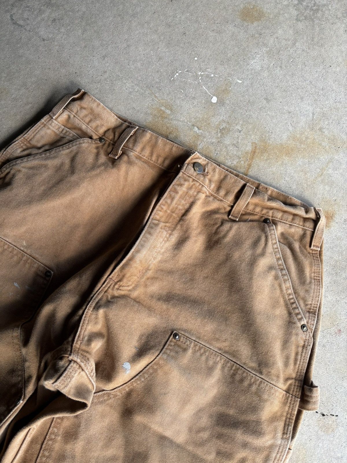Carhartt Vintage Carhartt Tan Beige Double Knee Wide Leg Workwear Size US 36 / EU 52 - 4 Thumbnail