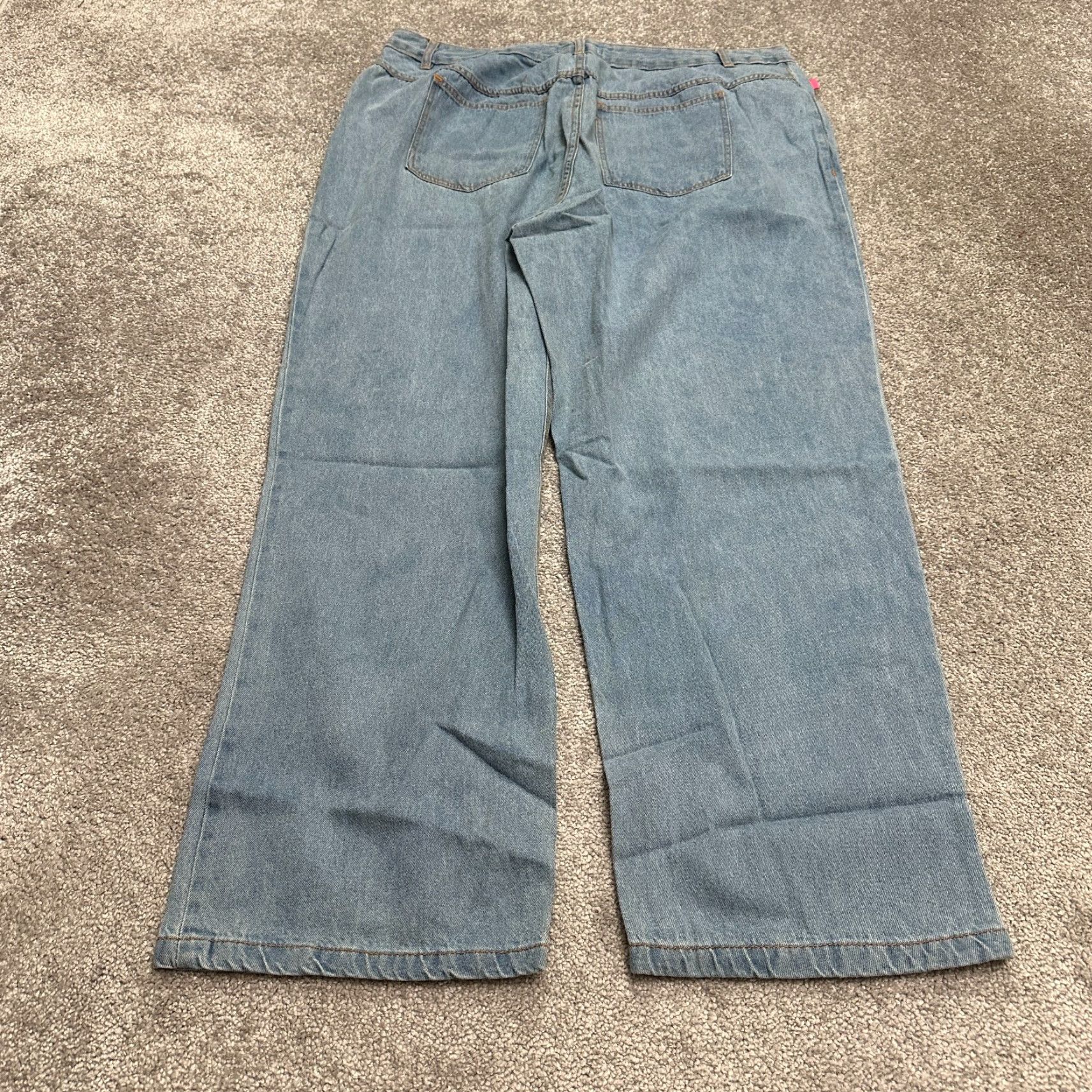 Vintage Woman Within Jeans Womens 18W Blue Denim Cotton Straight Casual Natural NWD Size 40" / US 18 - 2 Thumbnail