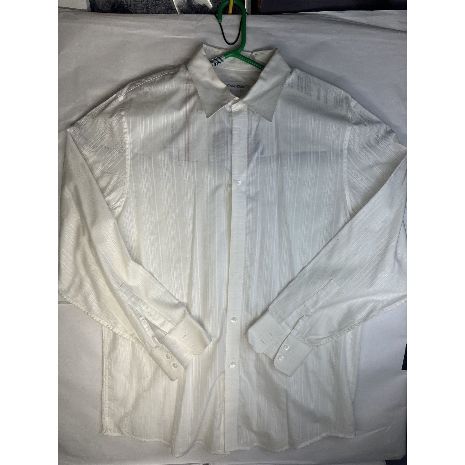 Calvin Klein Calvin Klein White Vintage Long-Sleeve Button-Up Shirt XL Size US XL / EU 56 / 4 - 1 Thumbnail