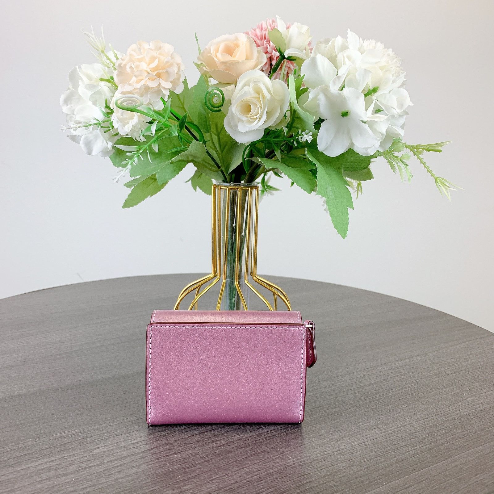 Coach Coach CW805 Micro Wallet IN METALLIC PINK Size ONE SIZE - 3 Thumbnail