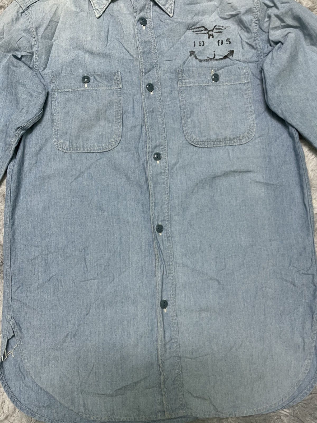 Japanese Brand × Kapital × Kapital Kountry VINTAGE KAPITAL SOFT DENIM SHIRT WW2 INSIPIRED Size US M / EU 48-50 / 2 - 5 Thumbnail