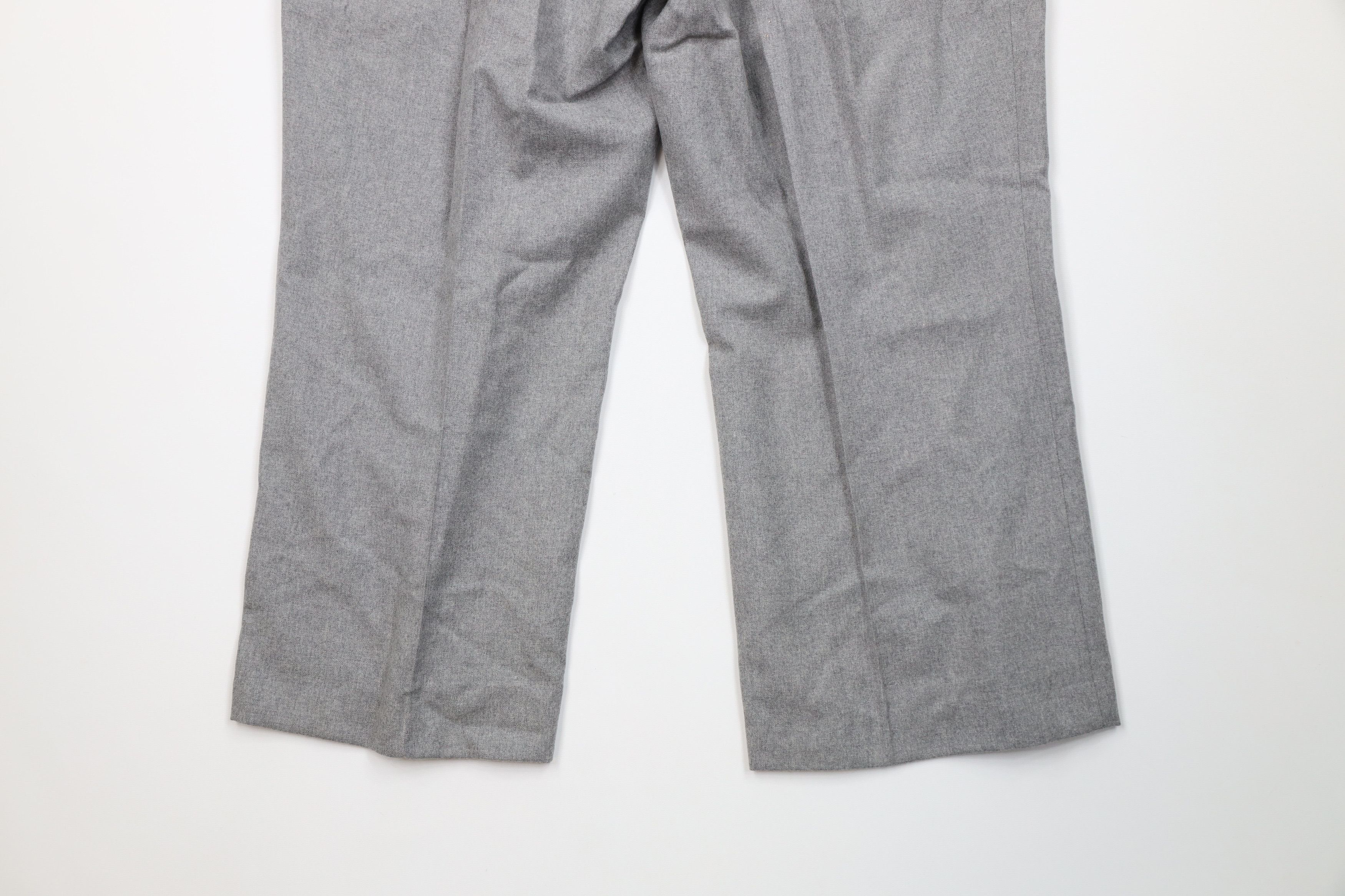 Vintage Vintage 70s Streetwear Back Wool Bell Bottoms Pants Gray USA Size US 36 / EU 52 - 12 Thumbnail