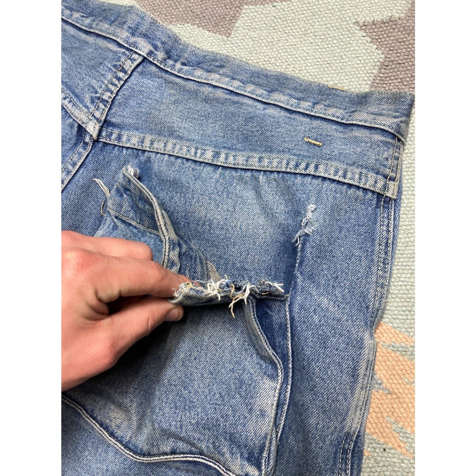 Vintage VINTAGE PACO Jeans Baggy JNCO Style 36x33 Men Blue 90s Skater Huge Pockets Size US 36 / EU 52 - 4 Thumbnail