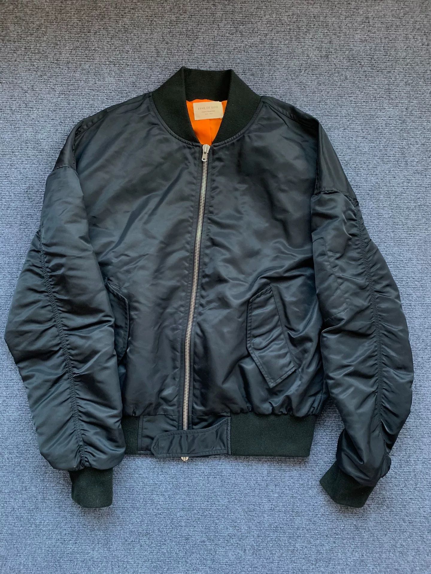 fear of god er jacket in black