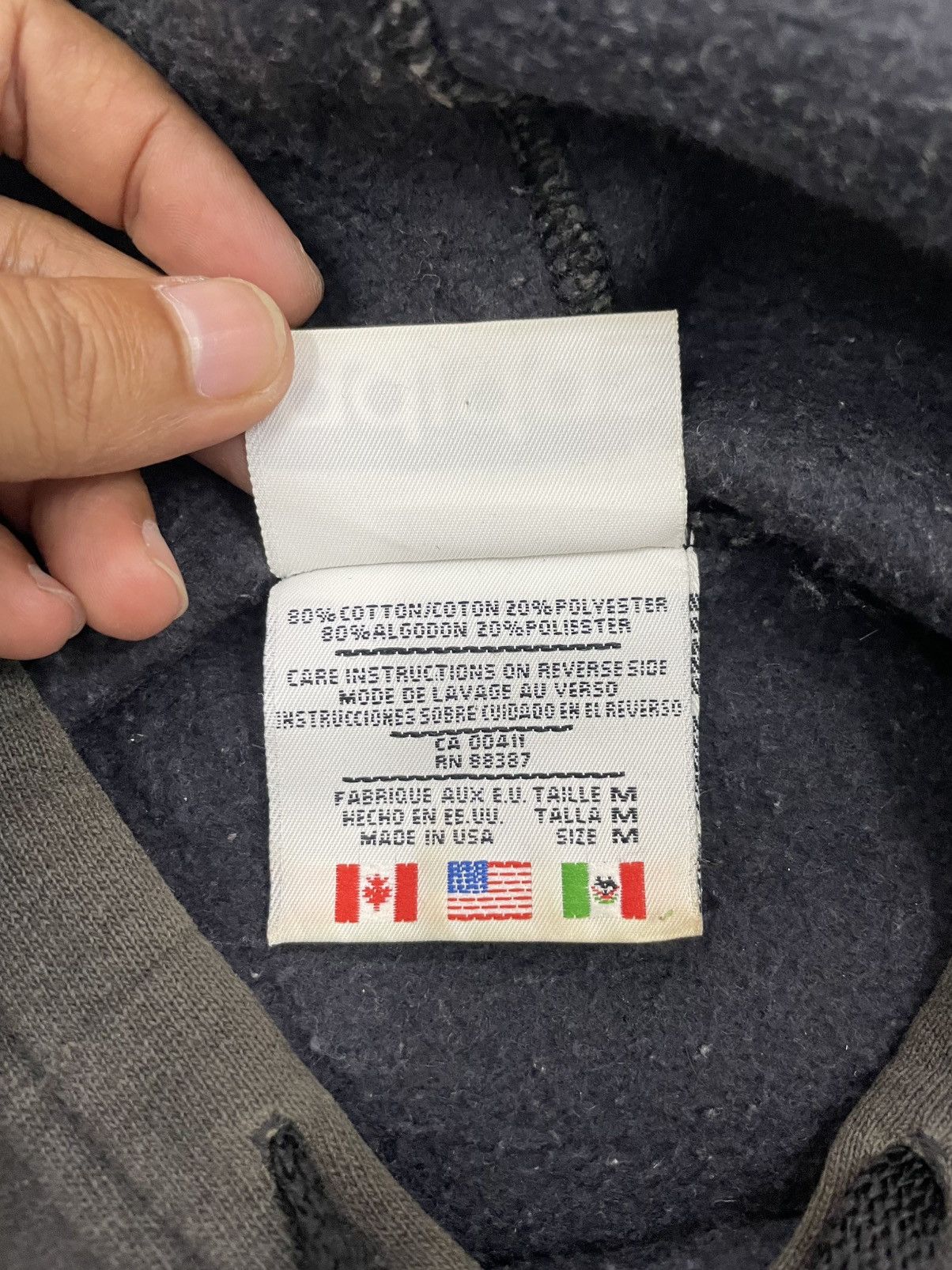 Adidas Vintage 90s Adidas Side Tape Hoodie Made in Usa Size US M / EU 48-50 / 2 - 11 Thumbnail