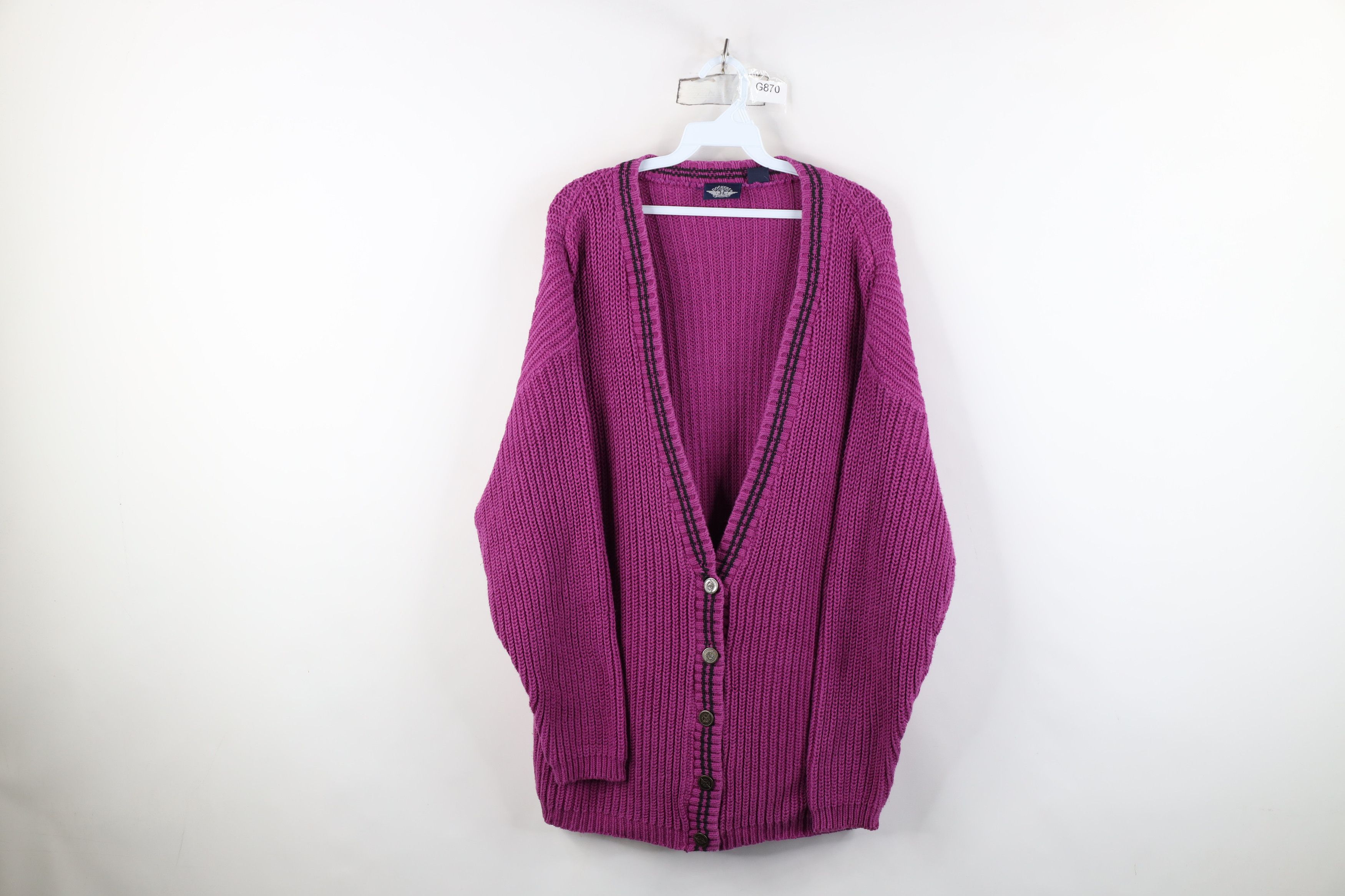 Levi's Vintage 90s Dockers x Levis Ribbed Knit Cardigan Sweater USA Size M / US 6-8 / IT 42-44 - 1 Thumbnail
