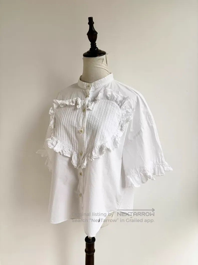 Vivienne Westwood Vivienne Westwood White heart lace shirt Size ONE SIZE - 2 Thumbnail