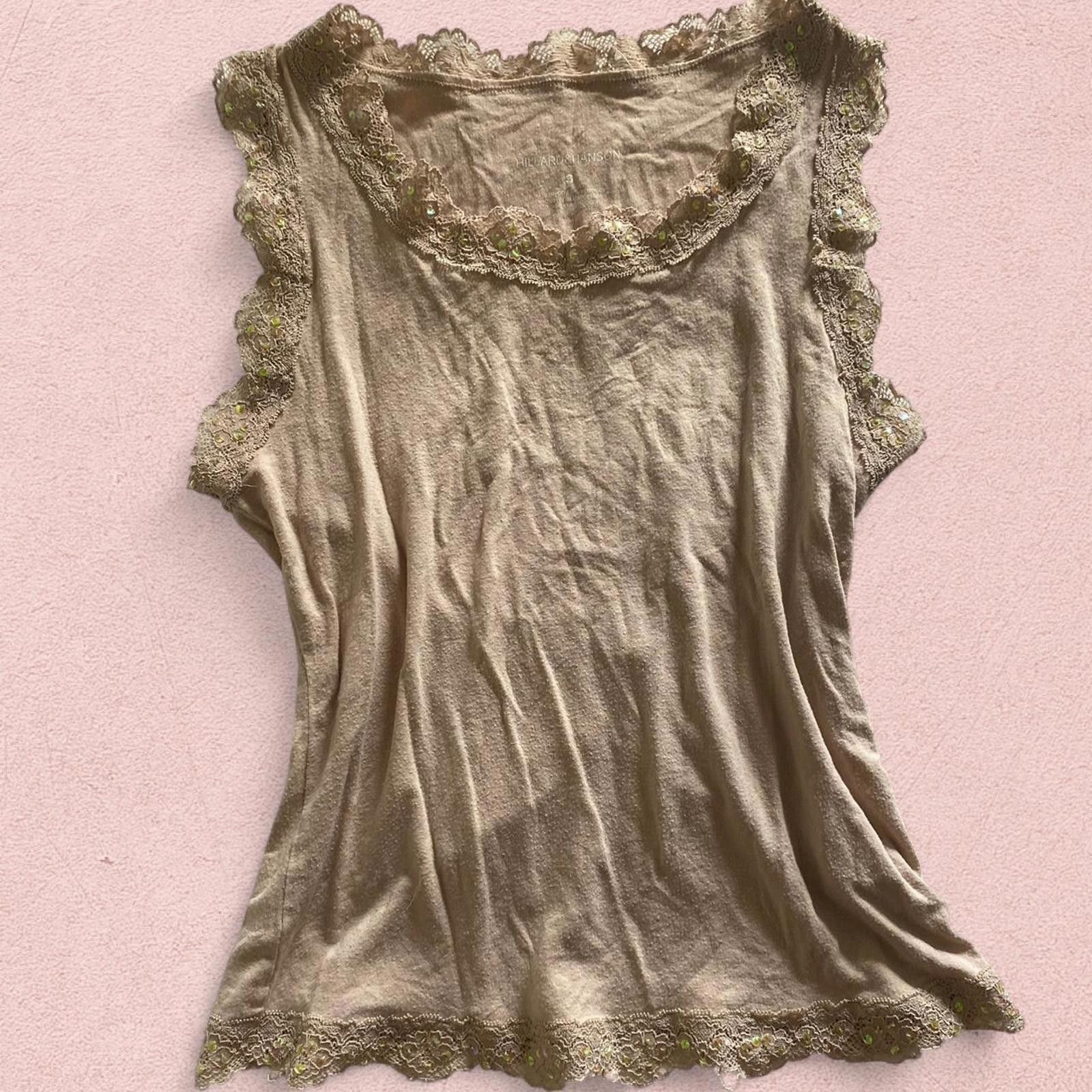 Other Beige lace tank with sequence details Size M / US 6-8 / IT 42-44 - 2 Thumbnail