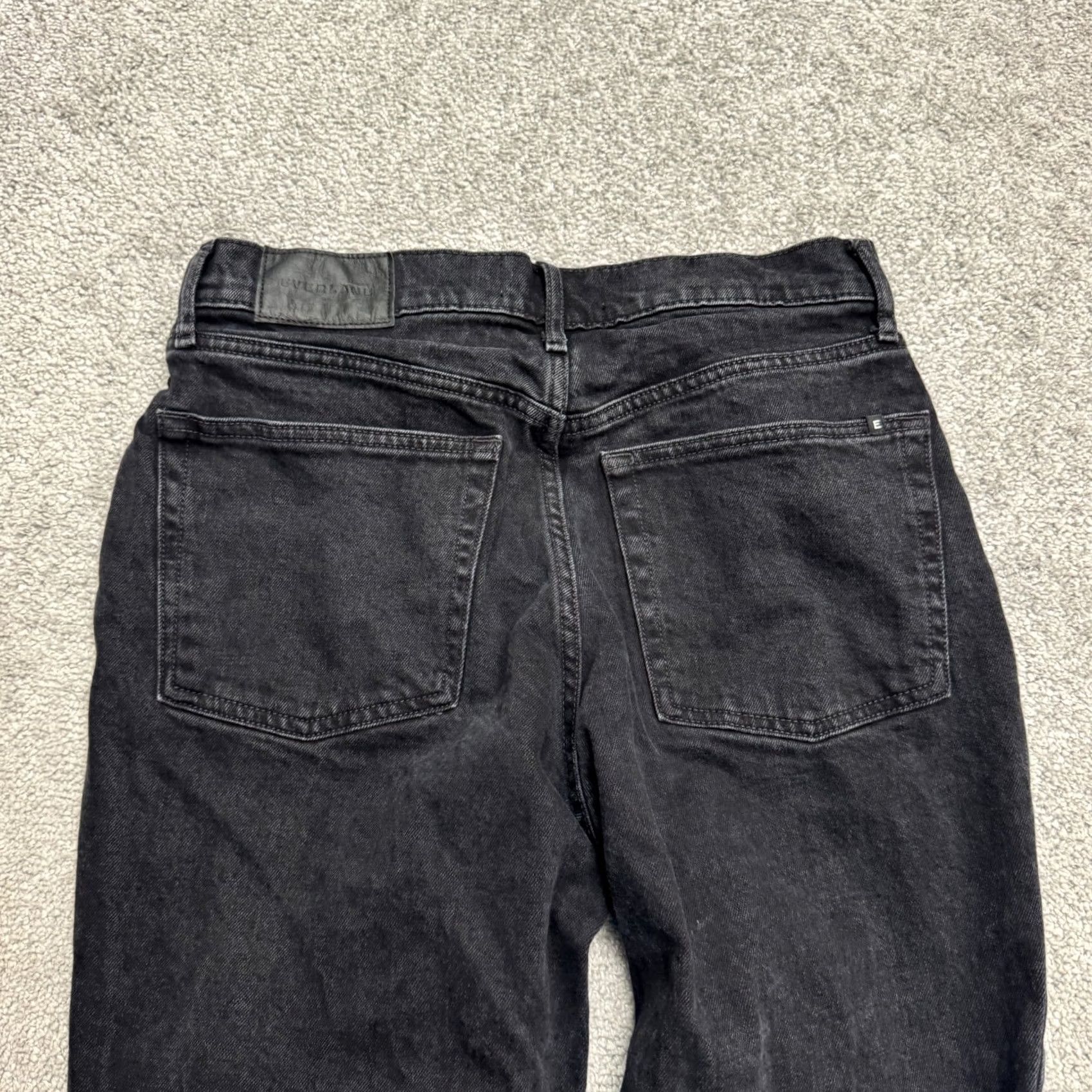 Levi's Everlane The Original Cheeky Cropped Denim Jeans Womens 27 Black Organic Cotton Jeans Size 27" / US 4 / IT 40 - 4 Thumbnail
