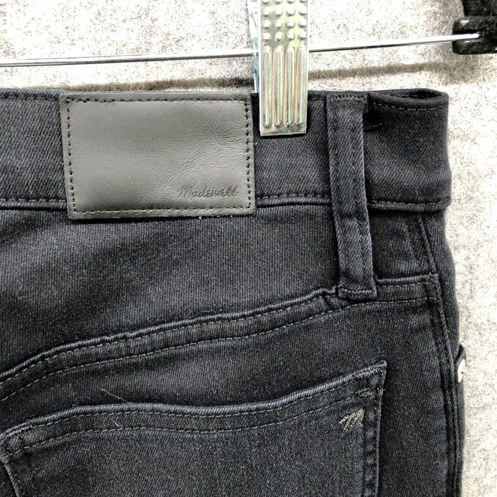 Madewell Madewell Jeans Womens 27 Black Skinny Stretch 9'' Mid Rise Denim 5-Pocket Day Size 27" / US 4 / IT 40 - 7 Thumbnail