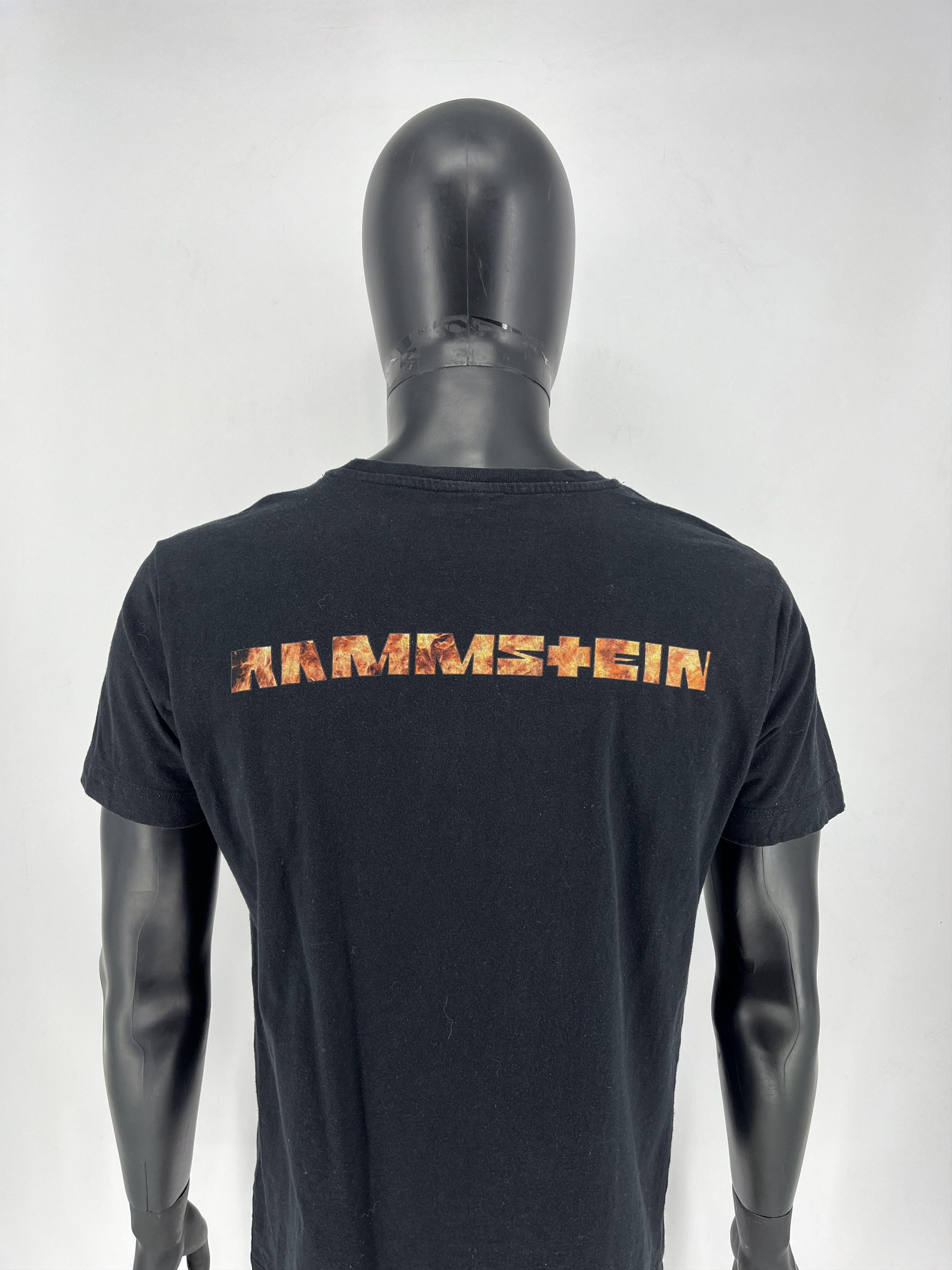 Band Tees Vintage Y2K Rammstein Face Horror Print Band Rock Streetwear Size US M / EU 48-50 / 2 - 8 Thumbnail