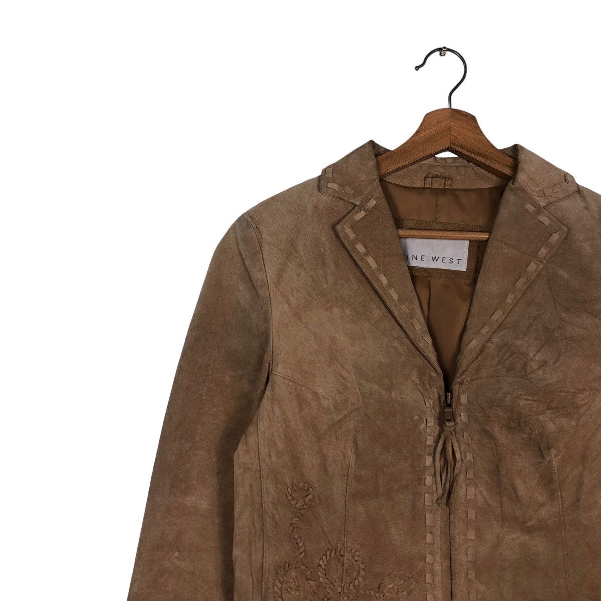 Japanese Brand Cropped Biker Genuine Leather Jacket Nine West Issey Miyake Size US M / EU 48-50 / 2 - 7 Thumbnail