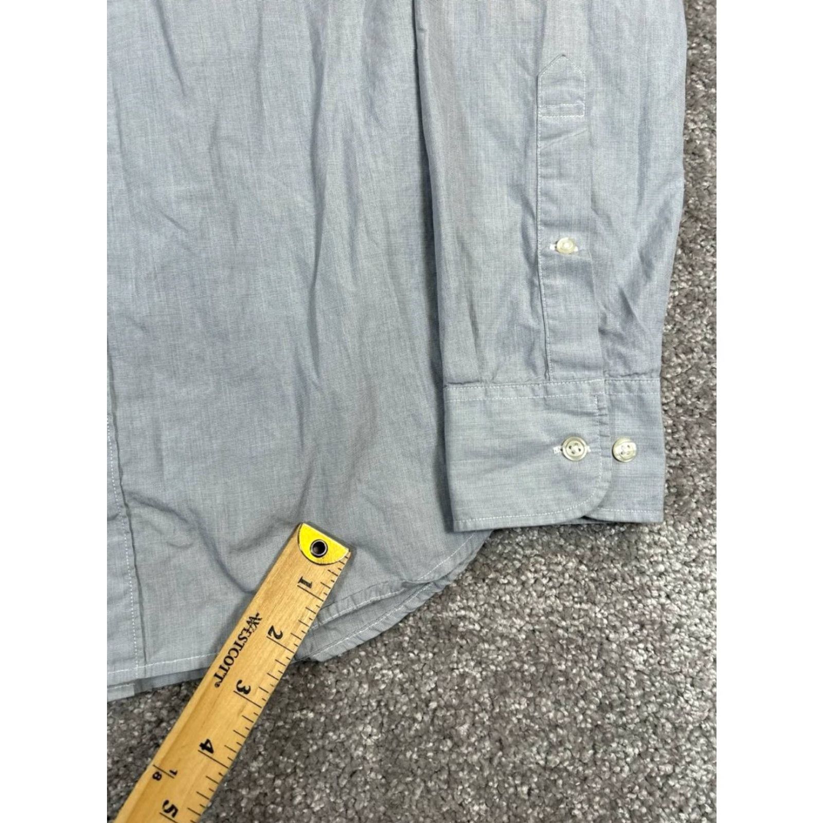 Bonobos Bonobos Shirt Mens M Gray Cotton Button Up Button-Down Collared Casual Classic 70s? Size US M / EU 48-50 / 2 - 6 Thumbnail