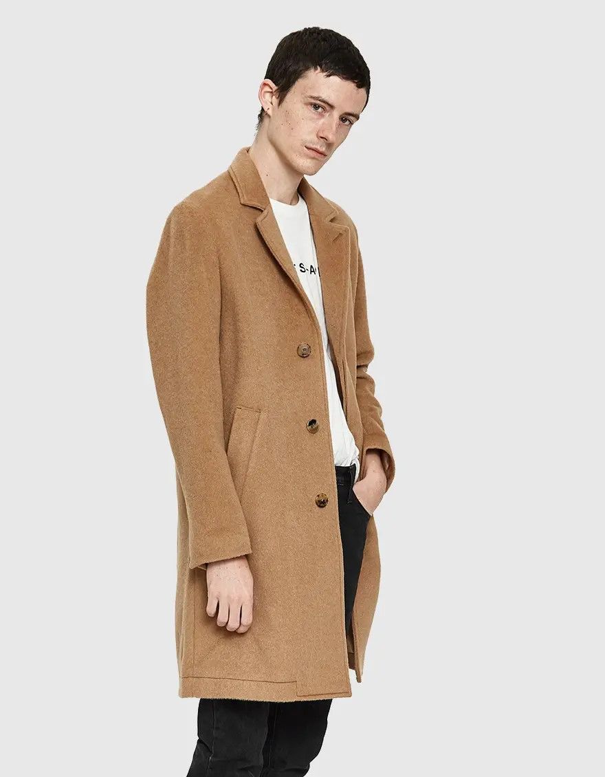 Norse Projects Norse Projects Sundsval Mohair Camel Overcoat Size US L / EU 52-54 / 3 - 21 Thumbnail