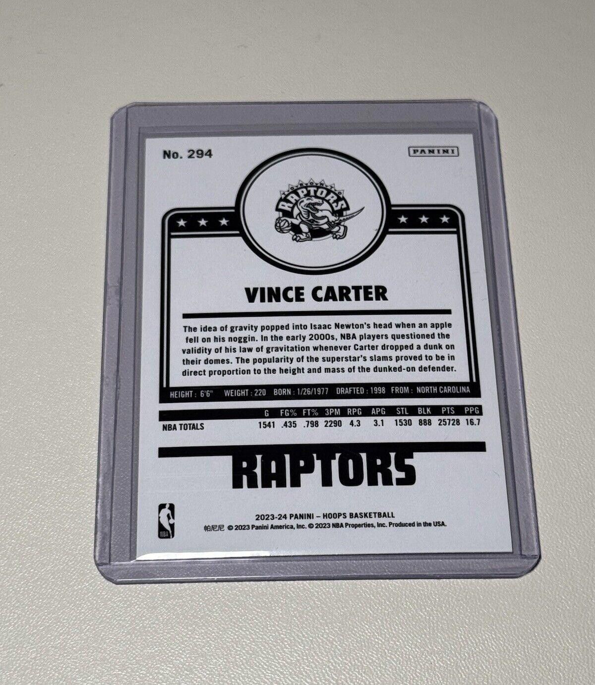 Other 2023 - 2024 Panini NBA Hoops - Tribute #294 Vince Carter Tor Size ONE SIZE - 2 Thumbnail