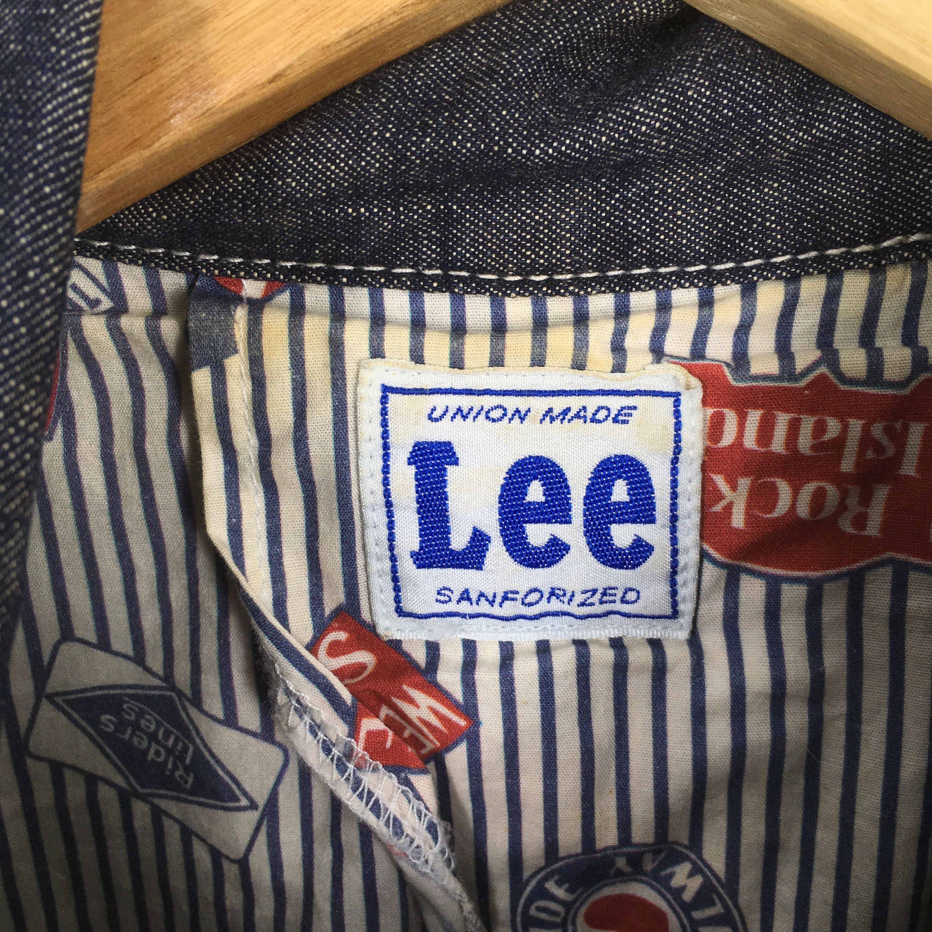 Lee Vintage 1990's Lee Sanforized Denim Worker Jacket Large Size US L / EU 52-54 / 3 - 6 Thumbnail