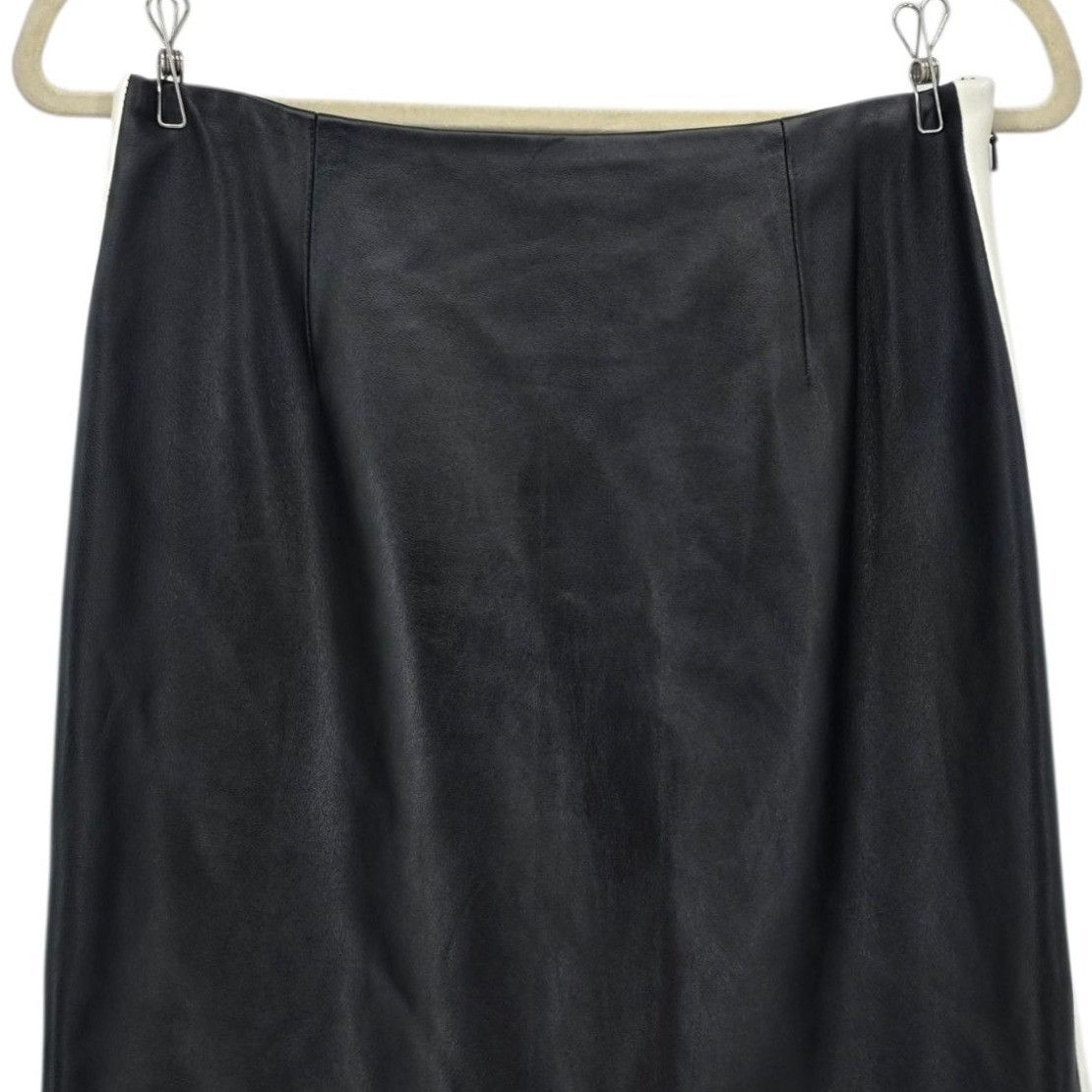 Other Vintage Carlisle Womens 4 Skirt Leather Pencil Knee Length Size 27" / US 4 / IT 40 - 2 Thumbnail