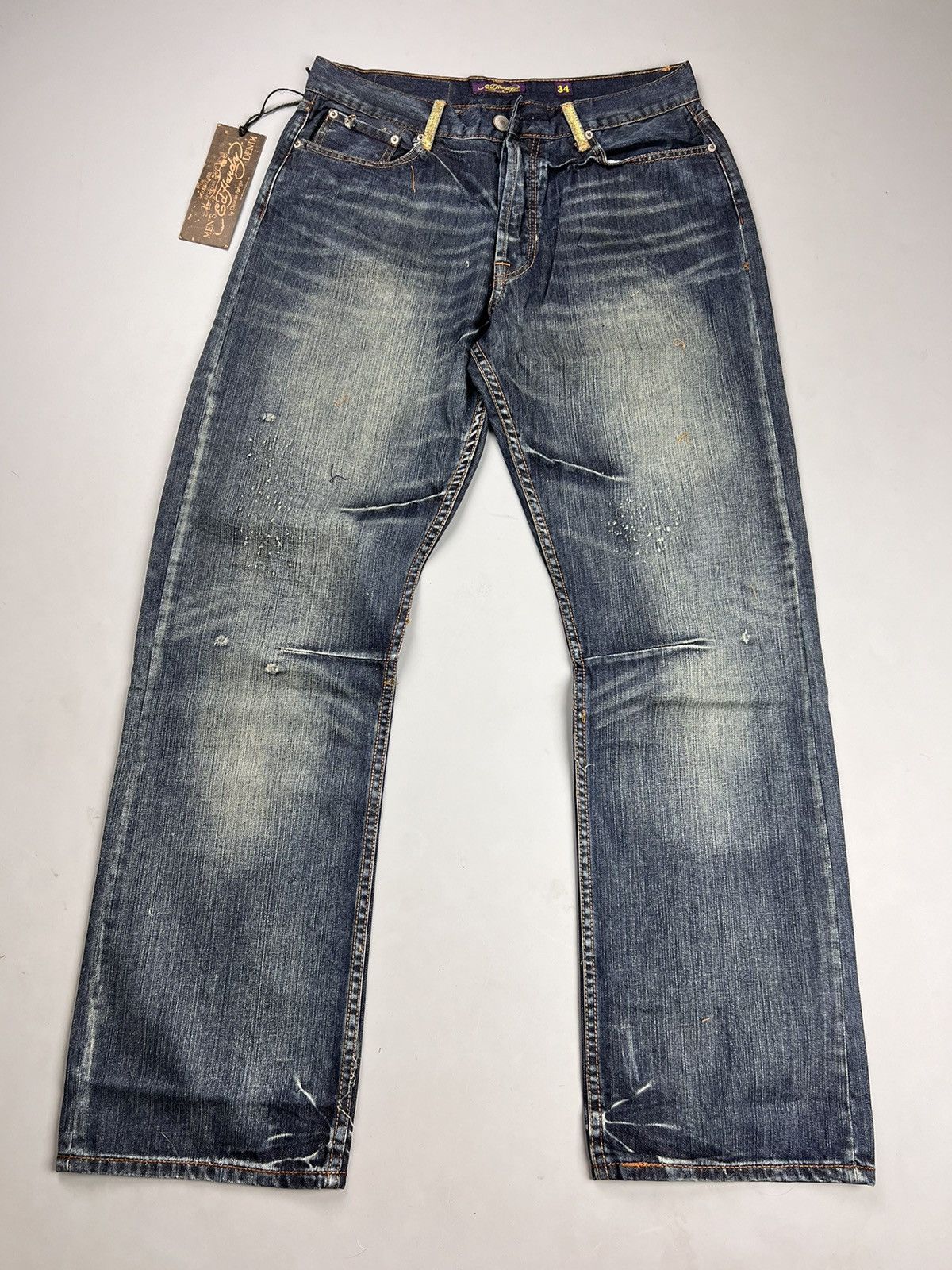 Vintage Vintage 💥 Ed Hardy Jeans by Christian Audigier Pants Baggy