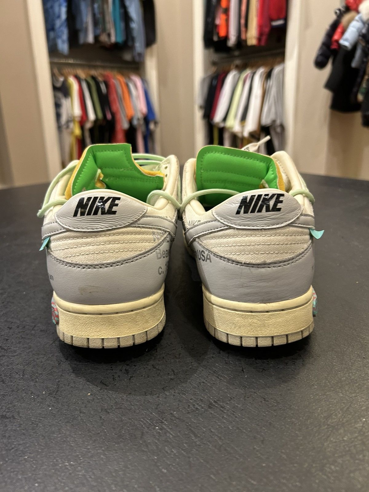 Nike Nike Dunk Low ‘Off-White Lot 07’ Size US 11.5 / EU 44-45 - 5 Thumbnail