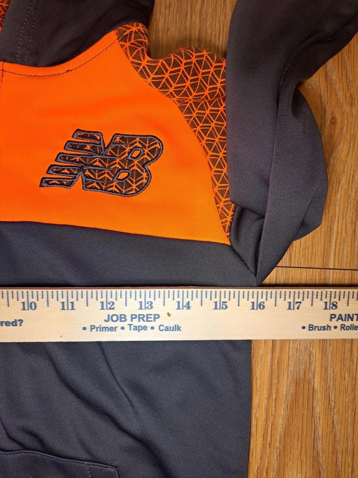 New Balance New Balance Jacket Kids Large Brown Orange Full Zip Hoodie Size US L / EU 52-54 / 3 - 7 Thumbnail